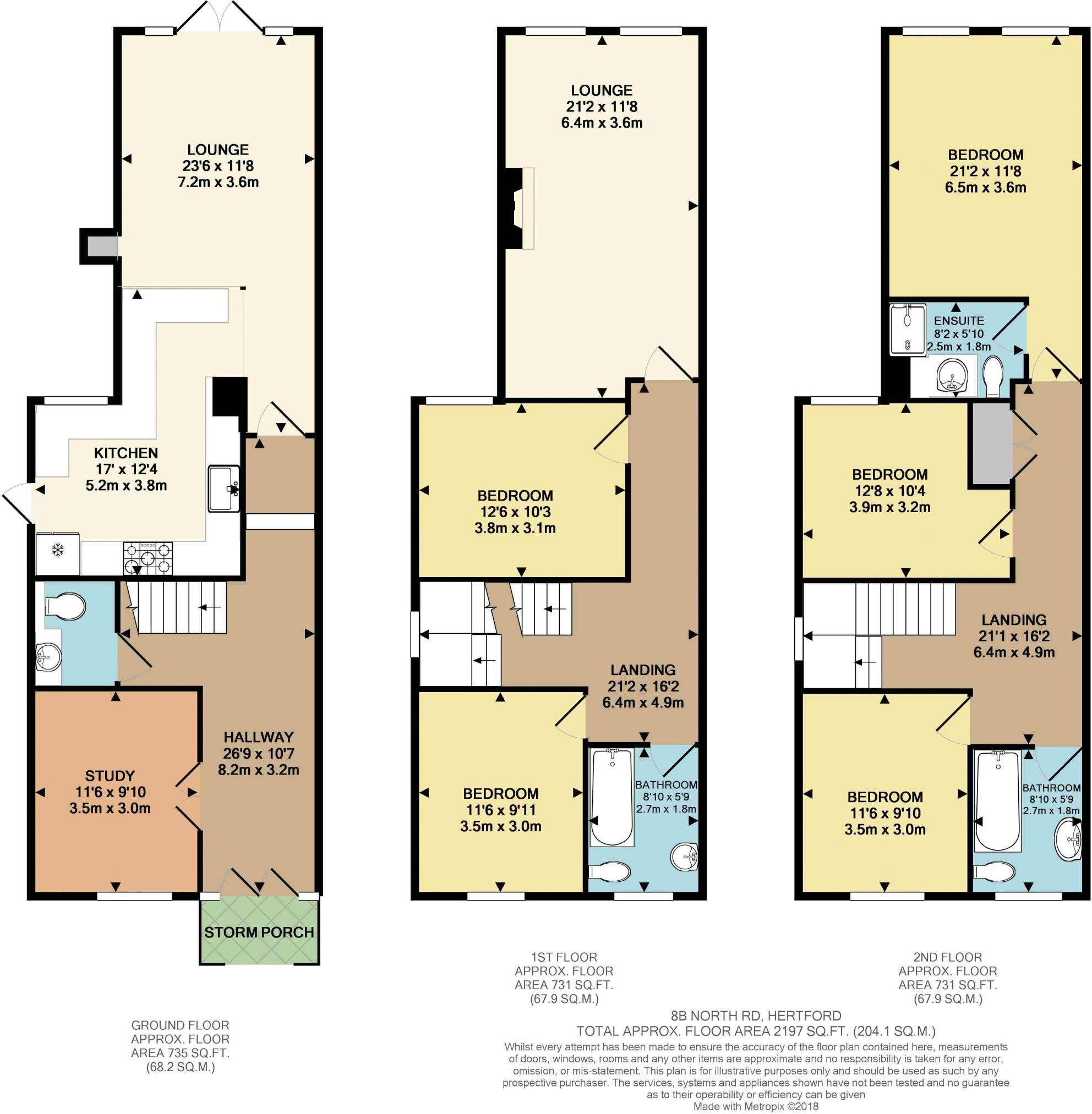 5 Bedrooms Semi-detached house for sale in North Road, Hertford SG14