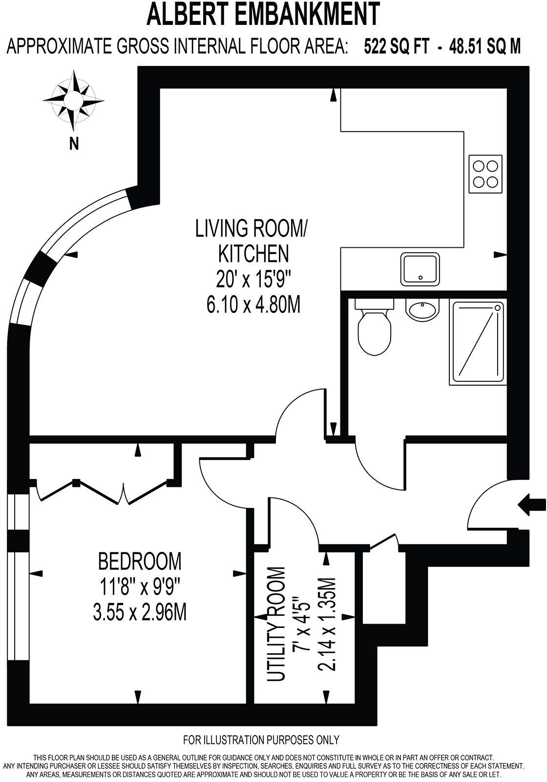 Albert Embankment, London floorplan