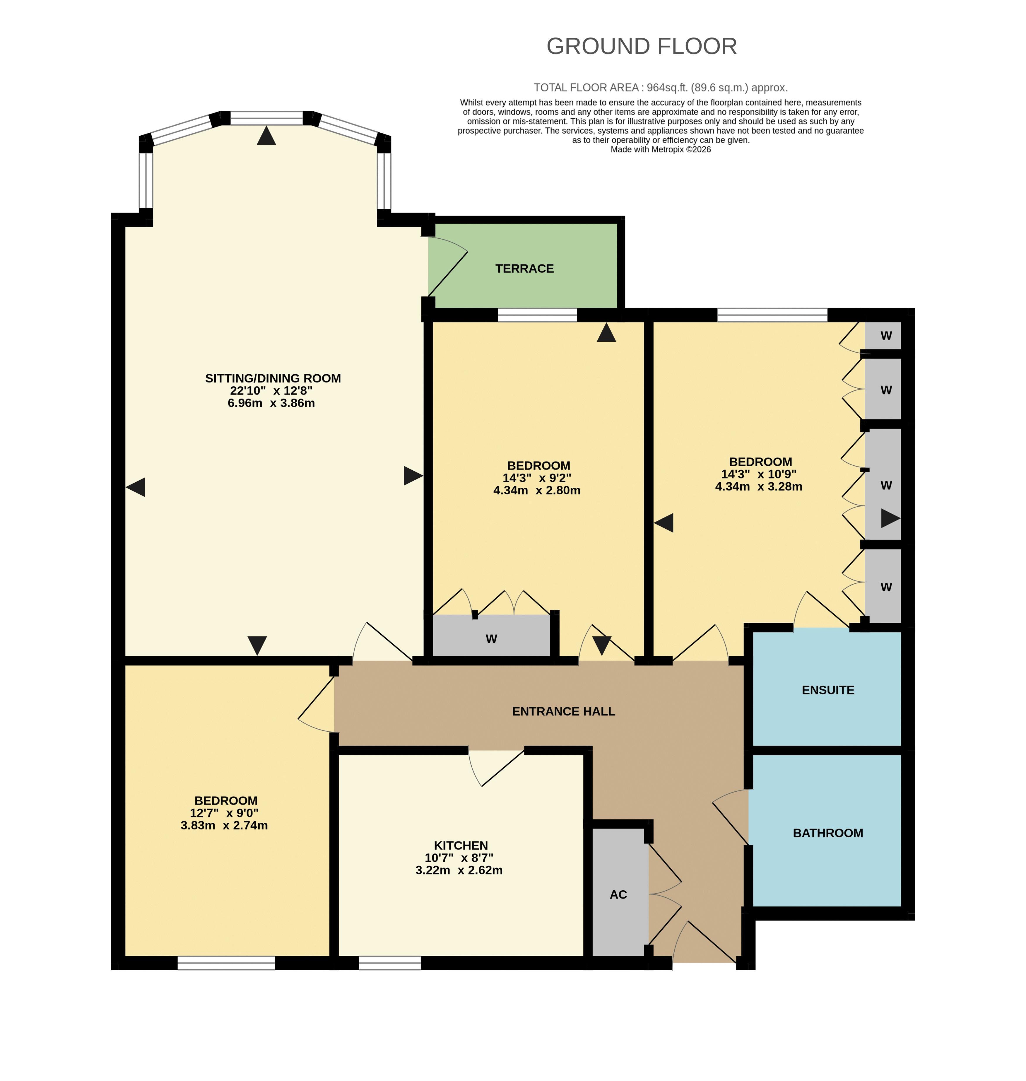 Flat 3, 4 Parkview, Avenue Road, Banstead floorplan
