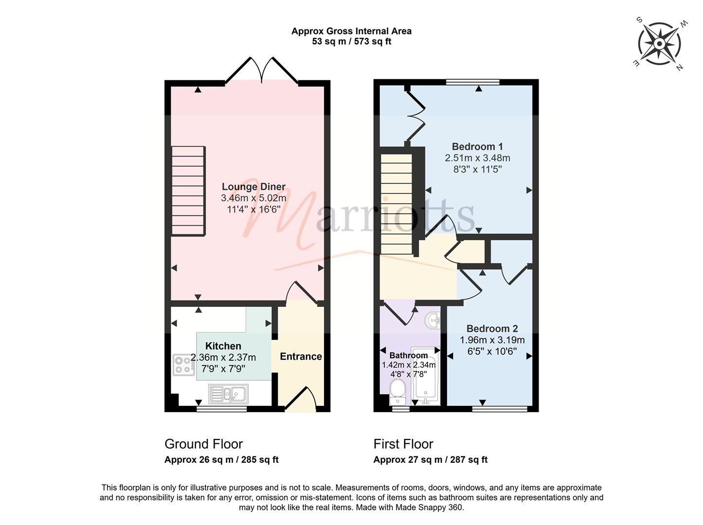 65, Bullfinch Road, Nottingham floorplan