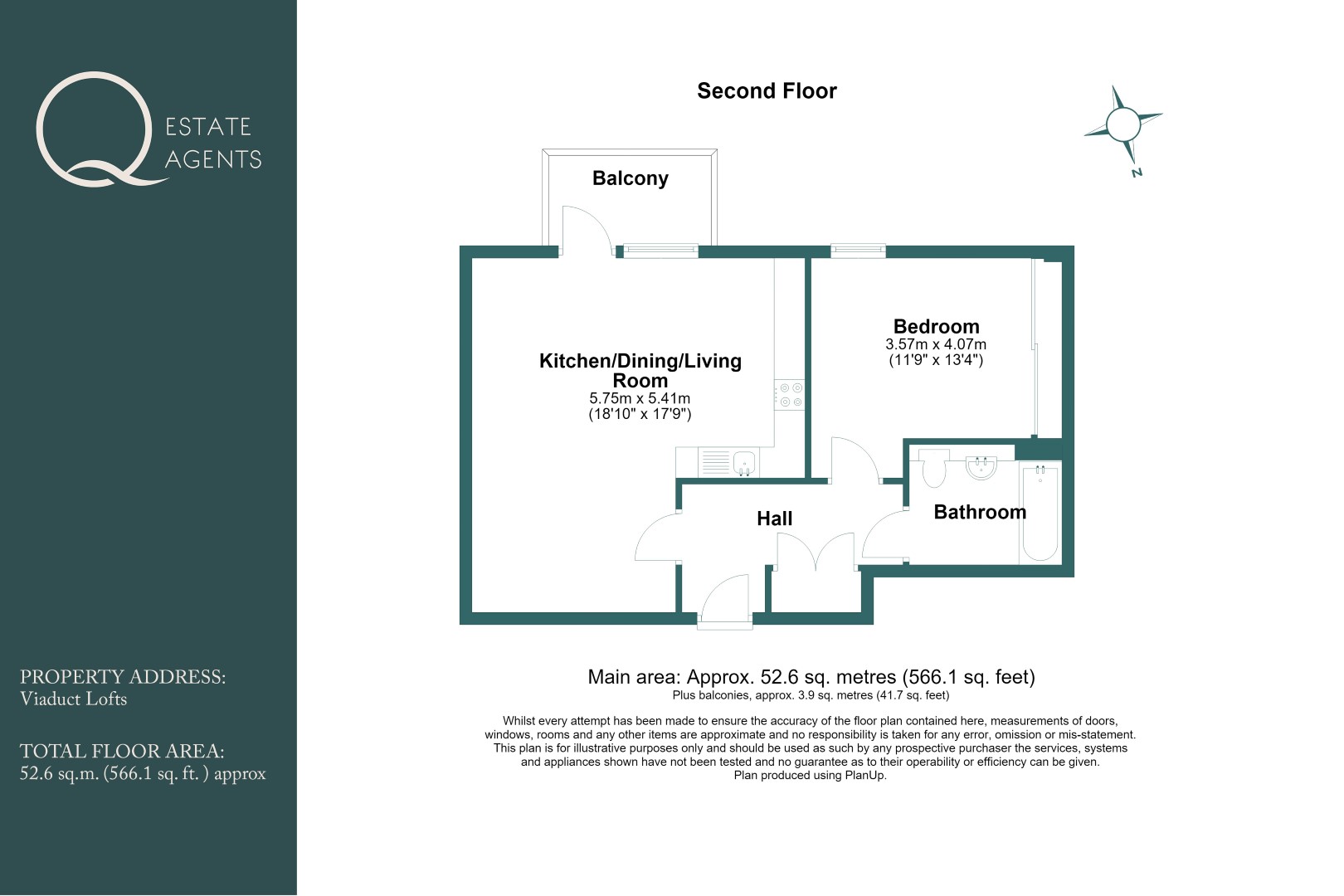 Flat 14, Viaduct Lofts,, Melbourne Street, Brighton floorplan