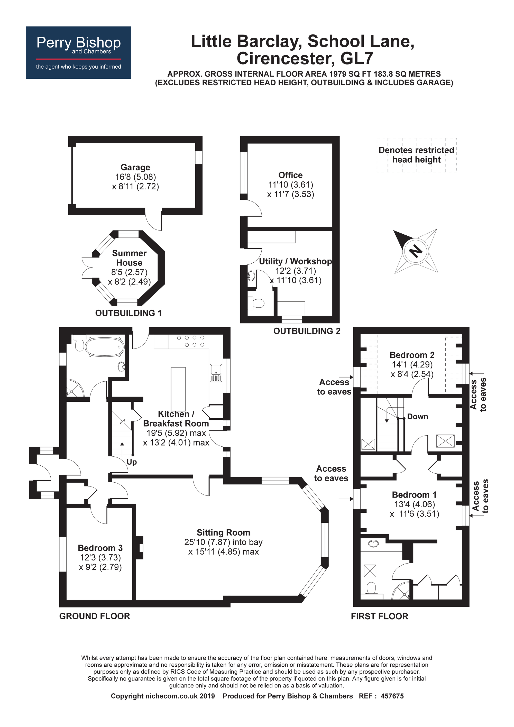 3 Bedrooms Detached house for sale in The Close, Robert Franklin Way, South Cerney, Cirencester GL7