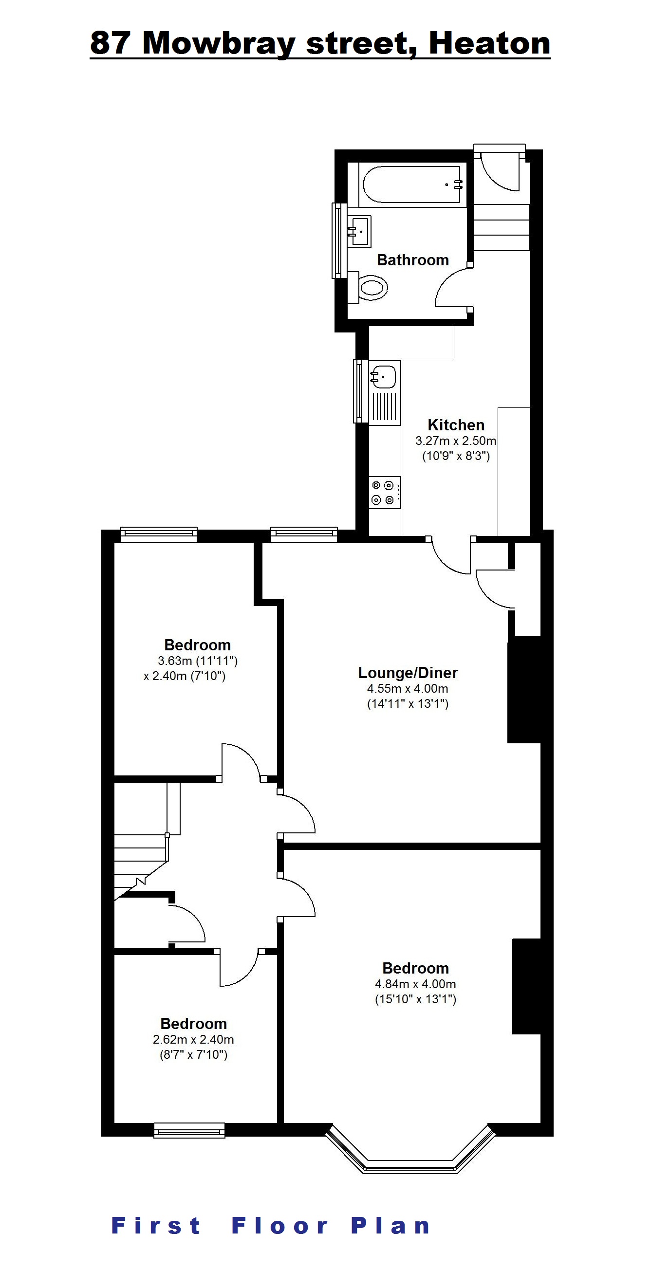 87, Mowbray Street, Newcastle Upon Tyne floorplan