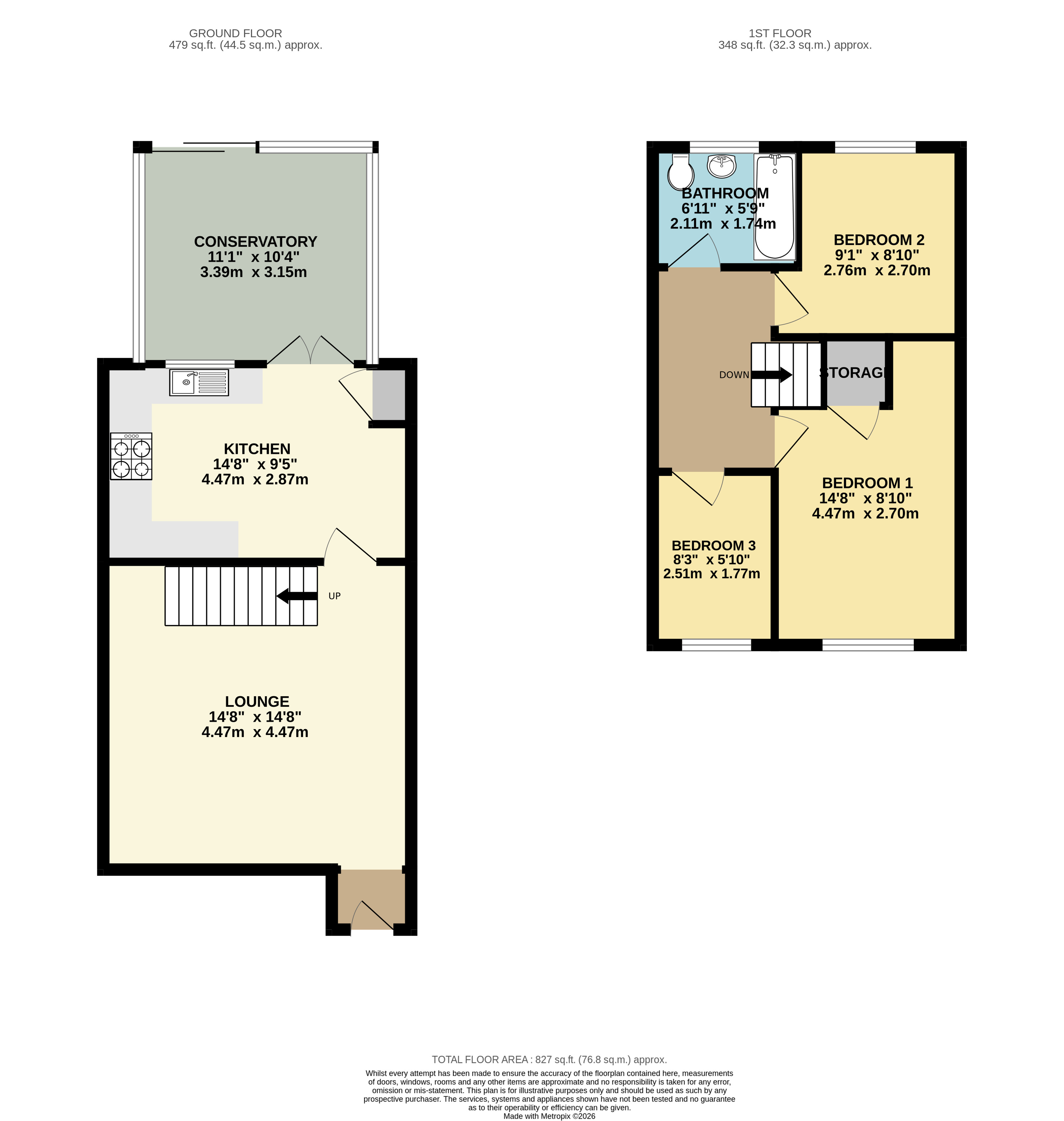 Bowcombe, Netley Abbey floorplan