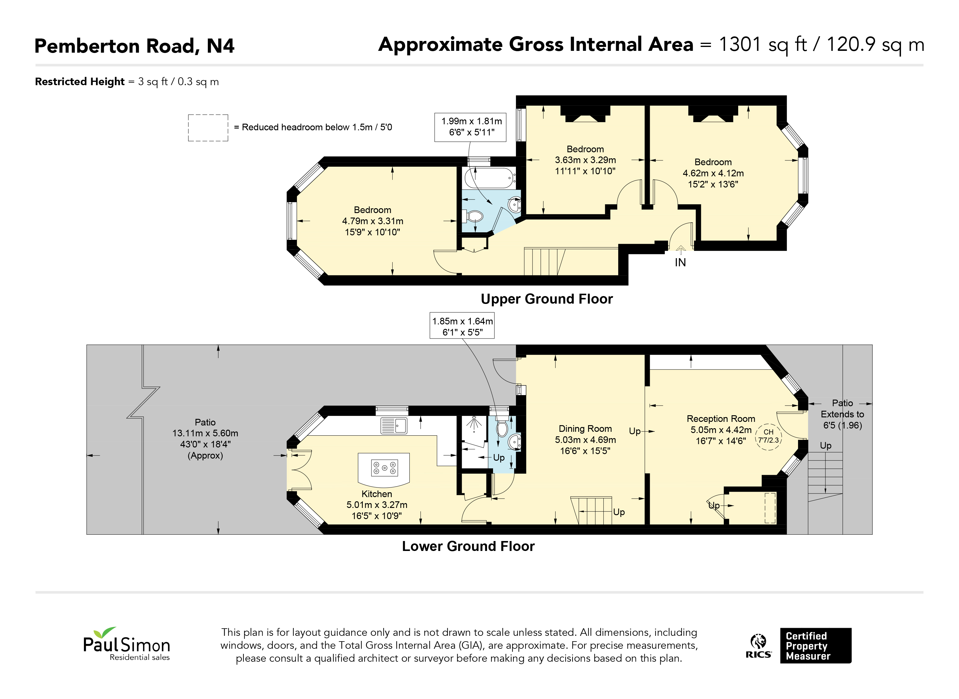 7, Pemberton Road, London floorplan