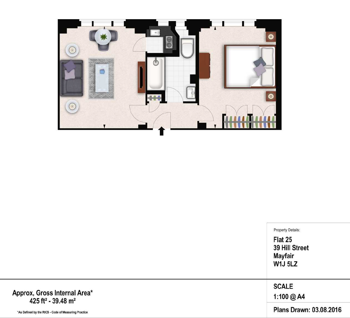 39, Hill Street, London floorplan