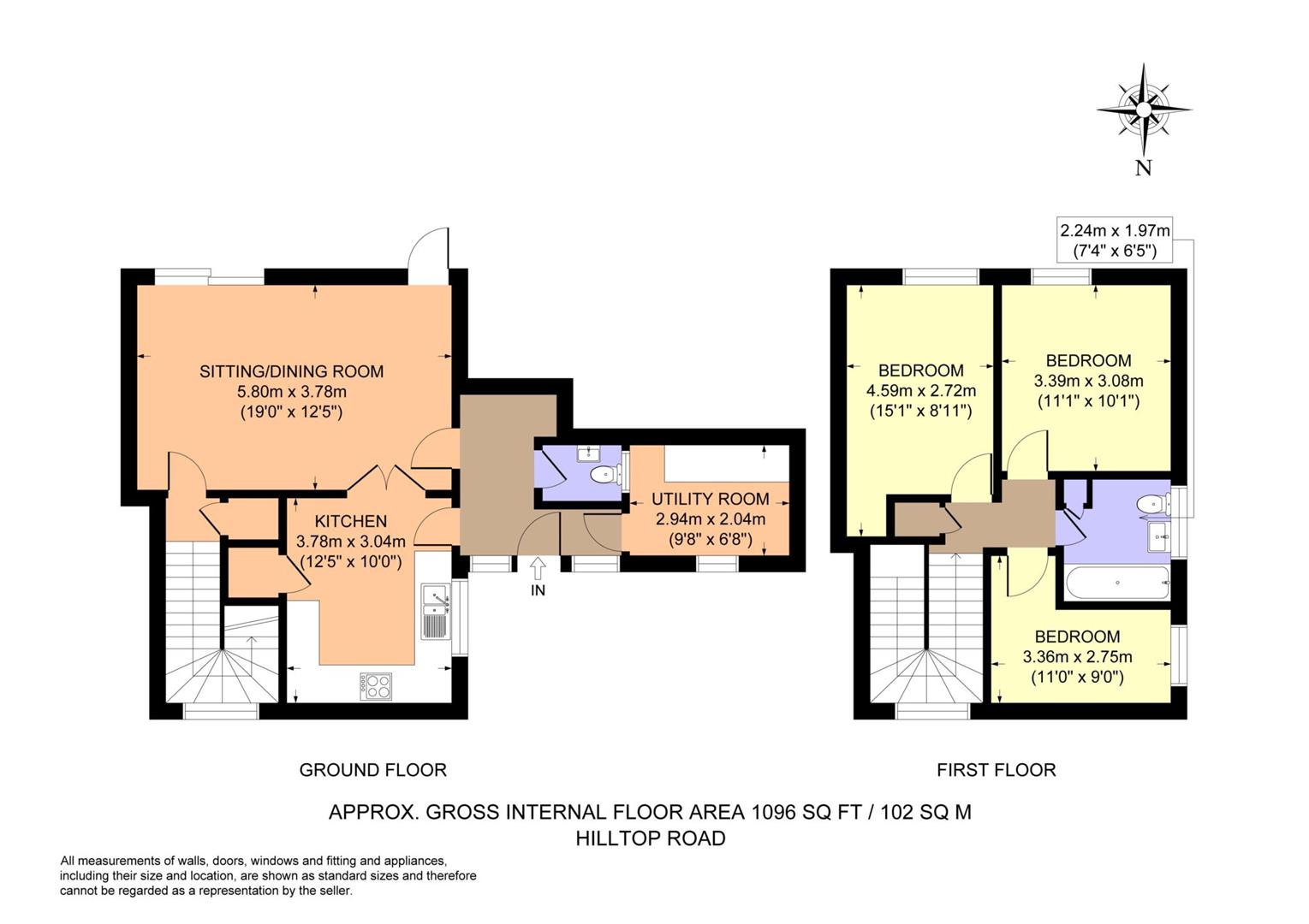 58, Hilltop Road, Berkhamsted floorplan