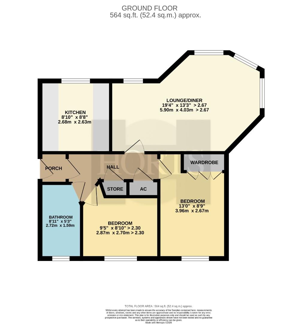 110, Beckets View, Northampton floorplan