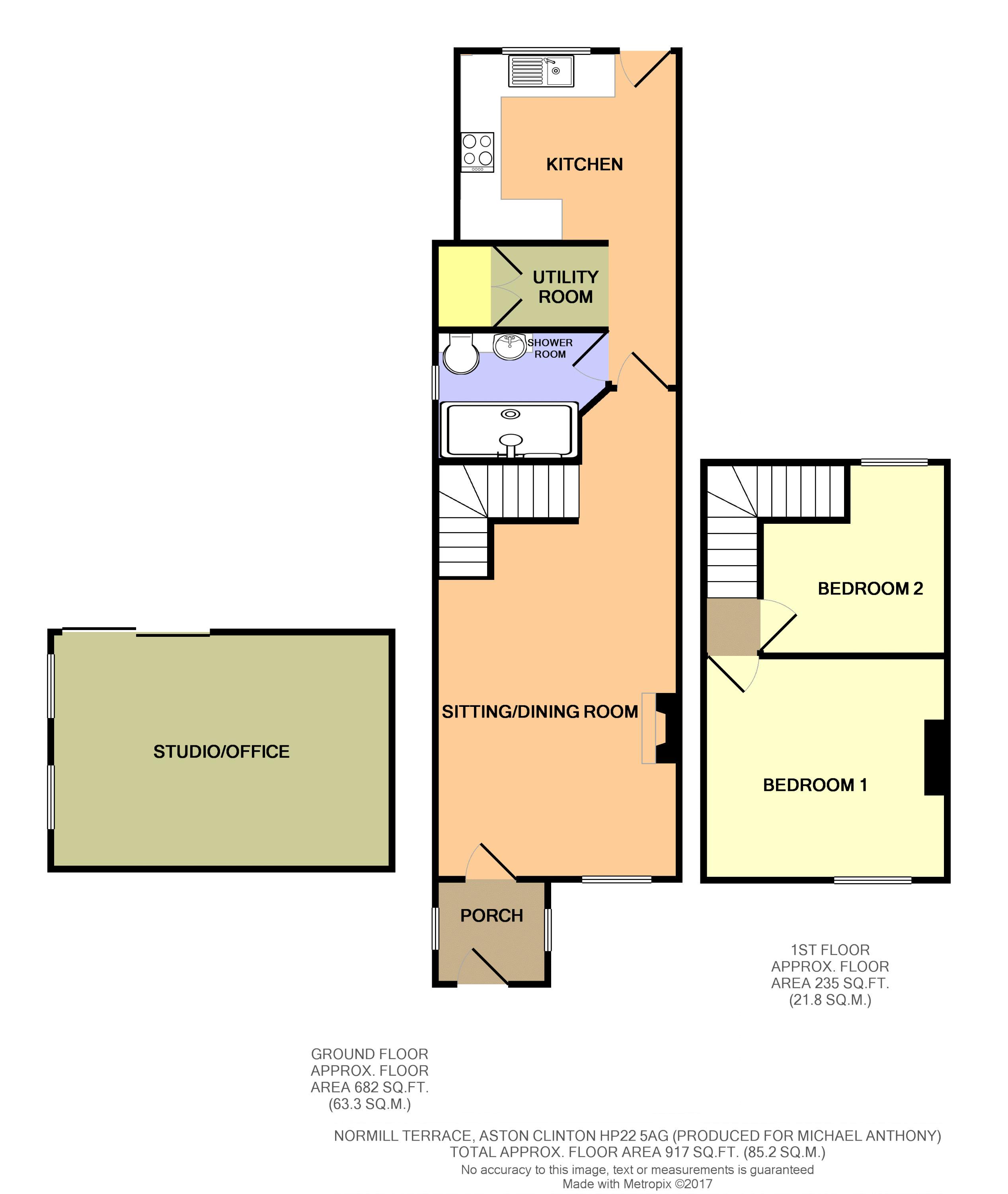 2 Bedrooms End terrace house for sale in Aylesbury Road, Aston Clinton, Aylesbury HP22