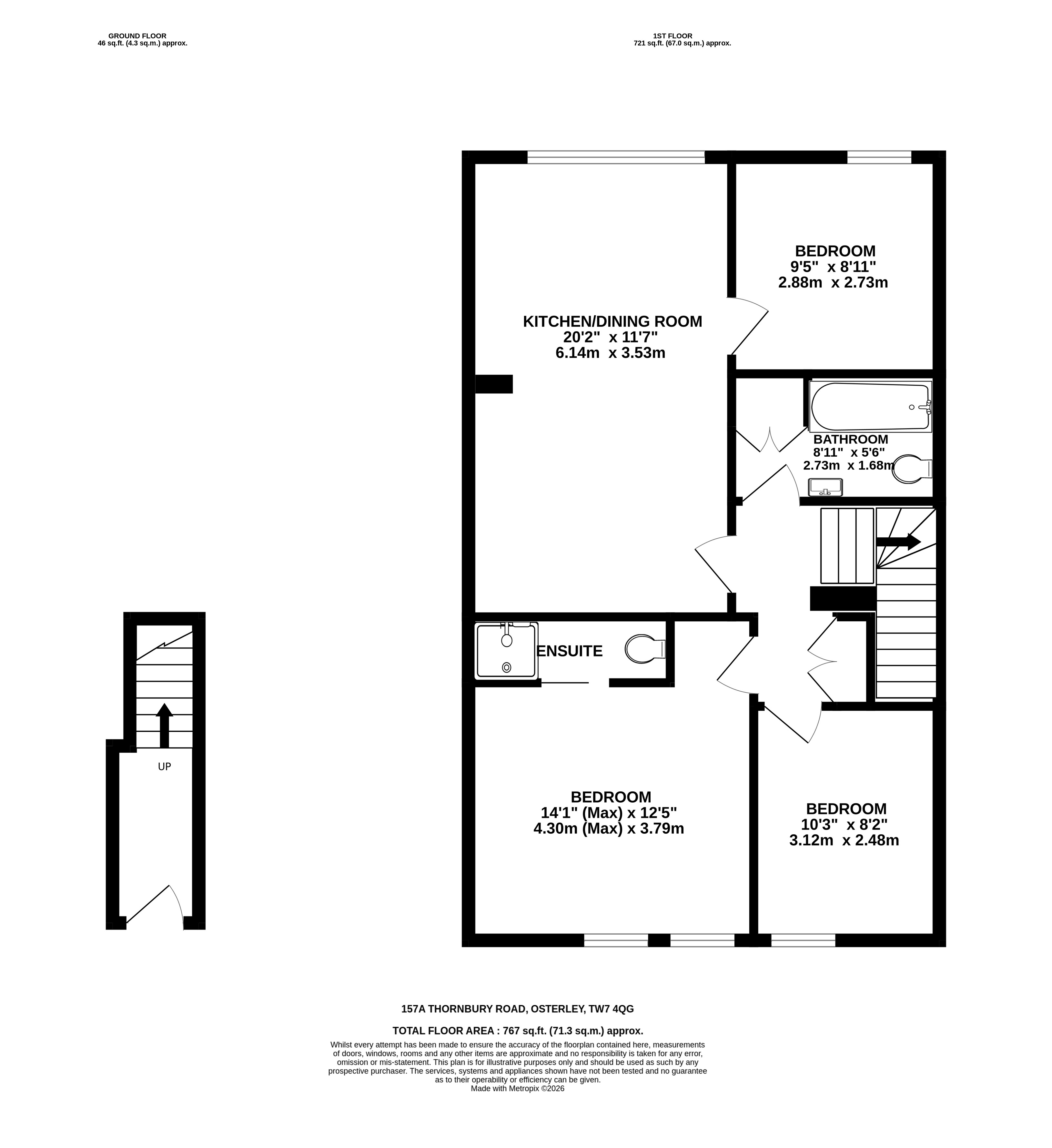 157a, Thornbury Road, Isleworth floorplan
