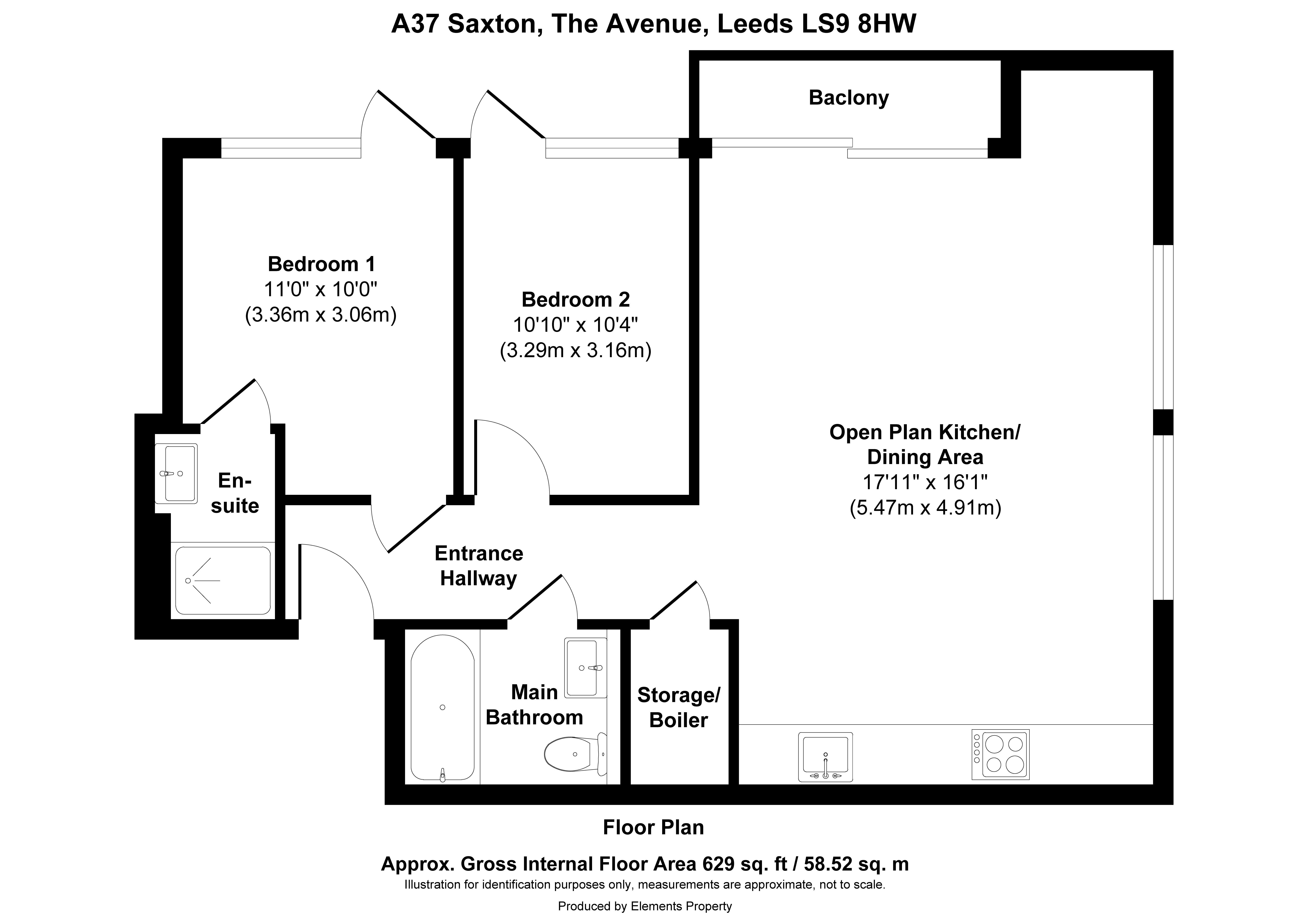 A37 Saxton, The Avenue, Leeds floorplan
