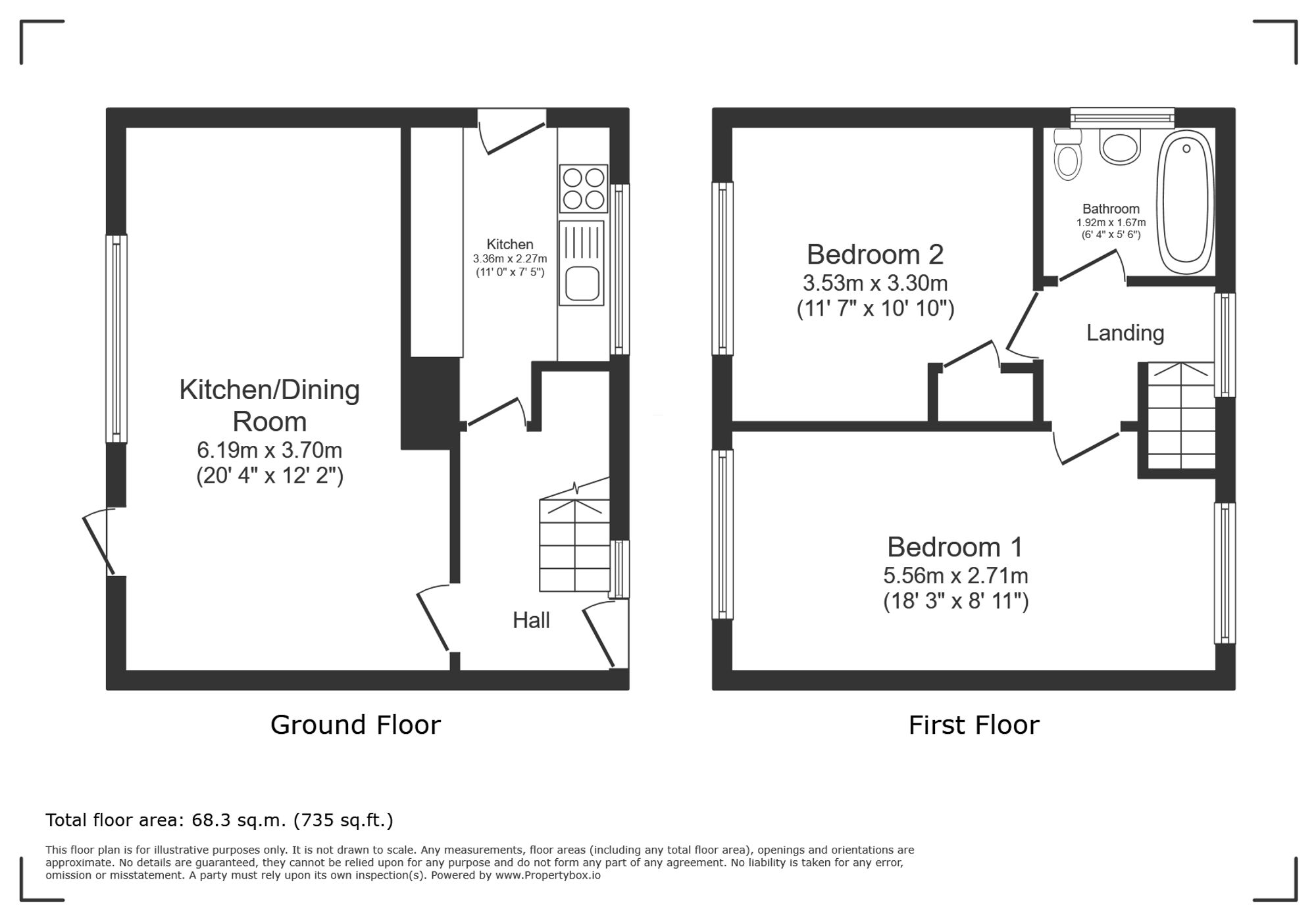 103 Maiden Lane, Crawley floorplan