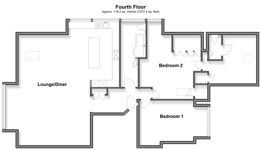 Clarence Parade, Southsea floorplan