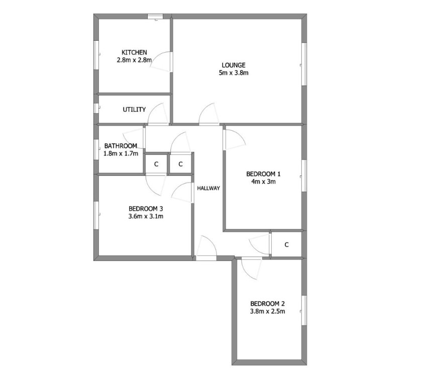 Kirkbean Avenue, Glasgow, Glasgow floorplan
