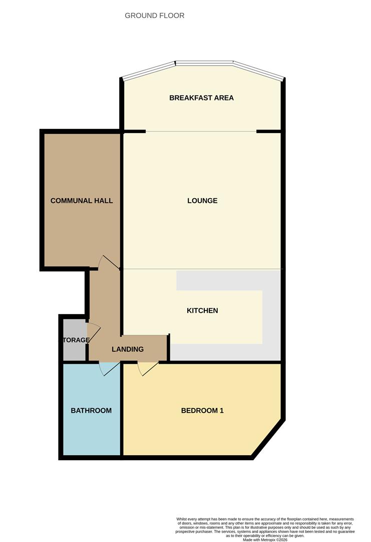 Flat 2, 14-15, Imperial Court, Westcliff Parade, Westcliff-On-Sea floorplan
