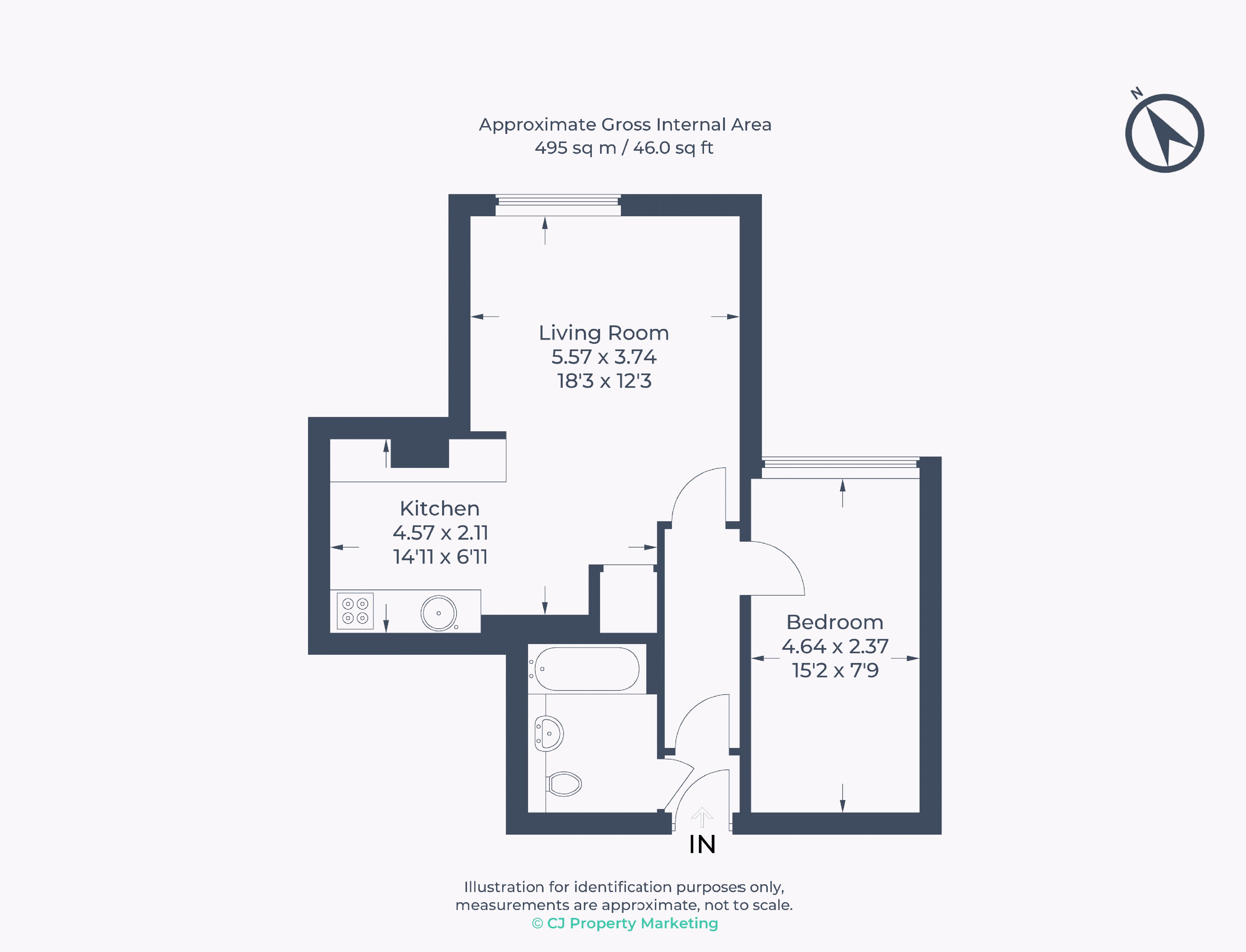 10 Laurance Court, Dean Street, Marlow floorplan