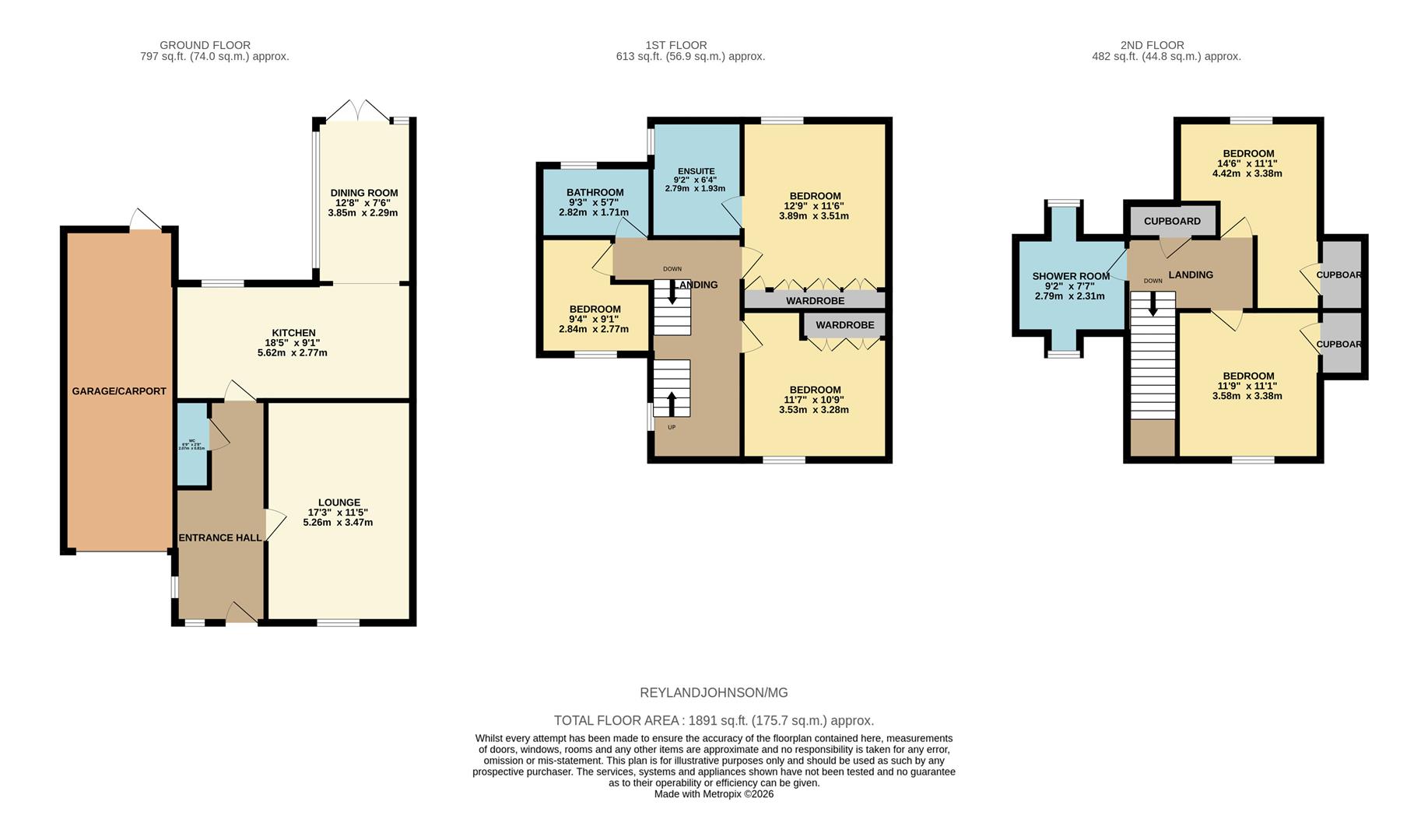 15, Mulberry Gardens, Old Harlow floorplan