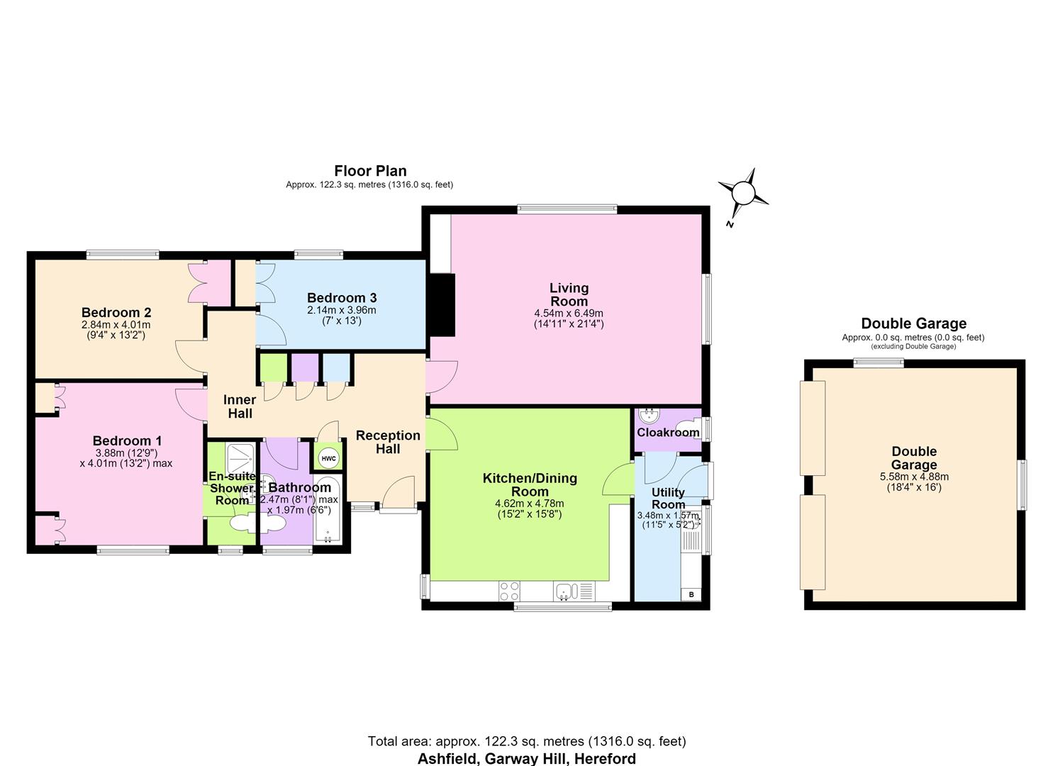 Ashfield, Garway Hill, Hereford floorplan