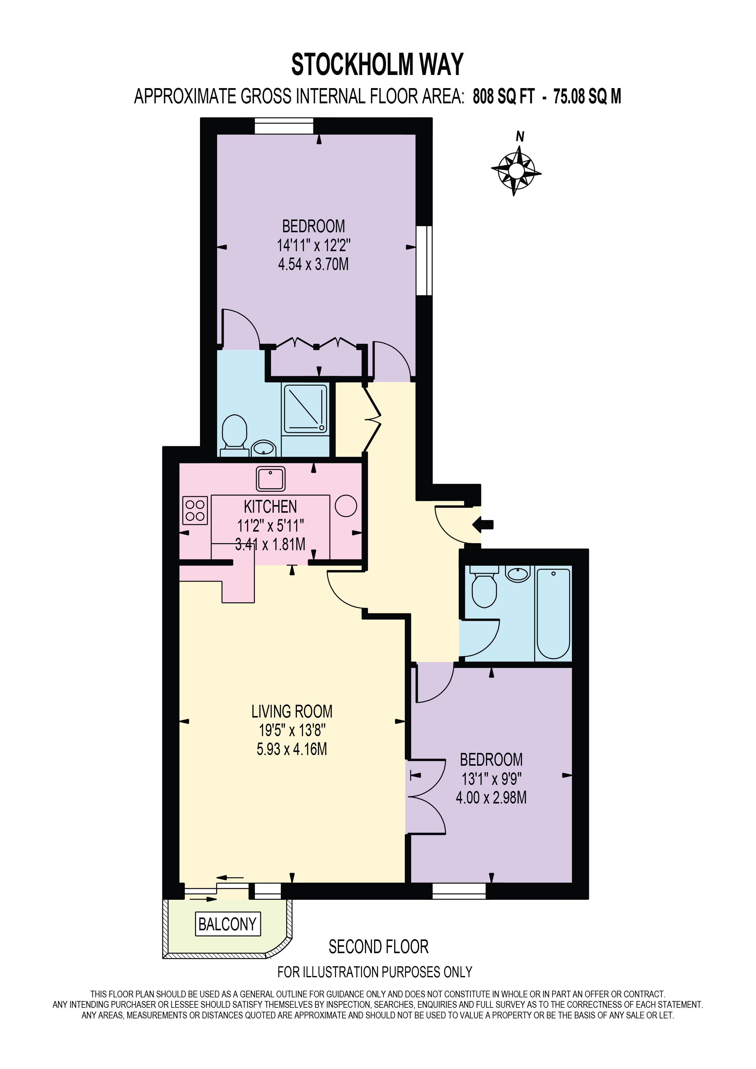 Stockholm Way, London floorplan