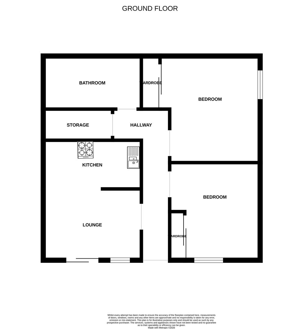 1 Clydeview Apartments, High Carnegie Road, Port Glasgow floorplan