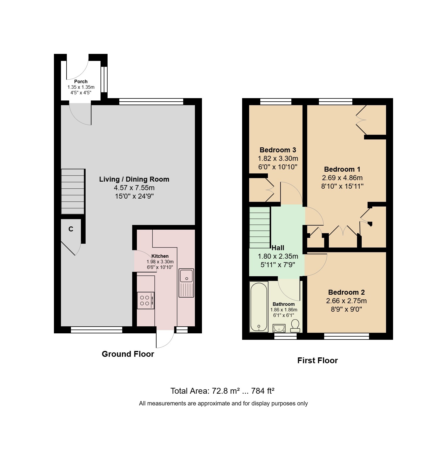 62, Channel Close, Heston floorplan