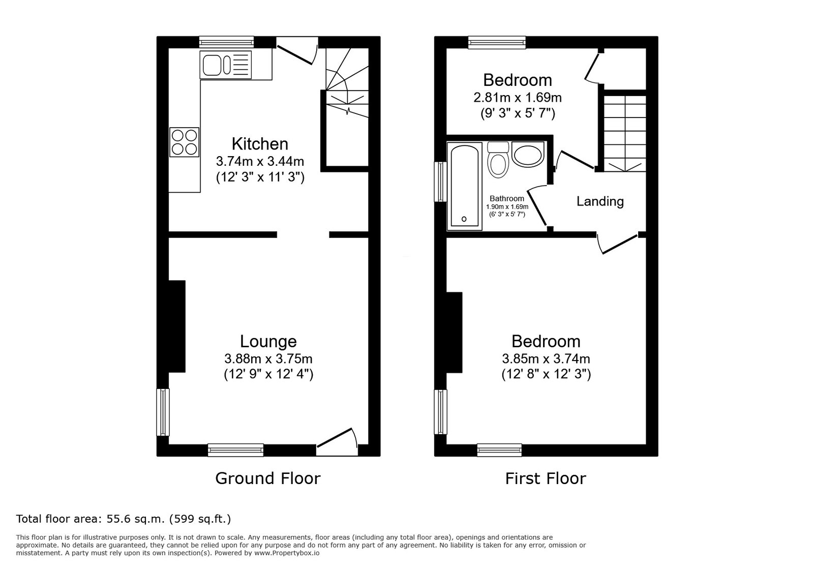317, Main Road, Sheffield floorplan