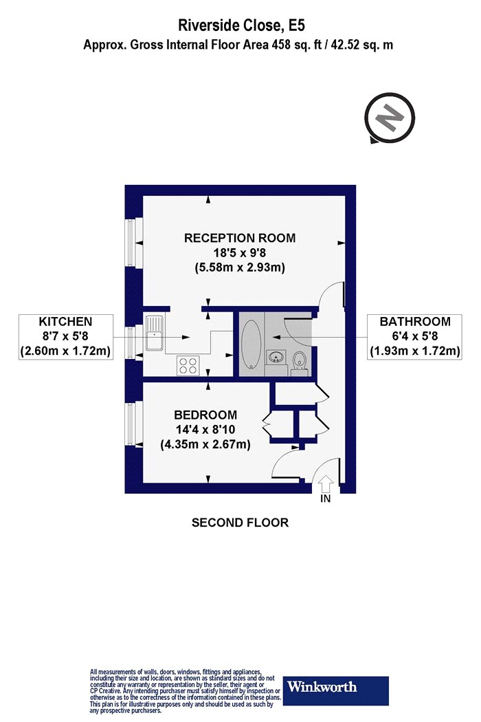 201, Riverside Close, London floorplan