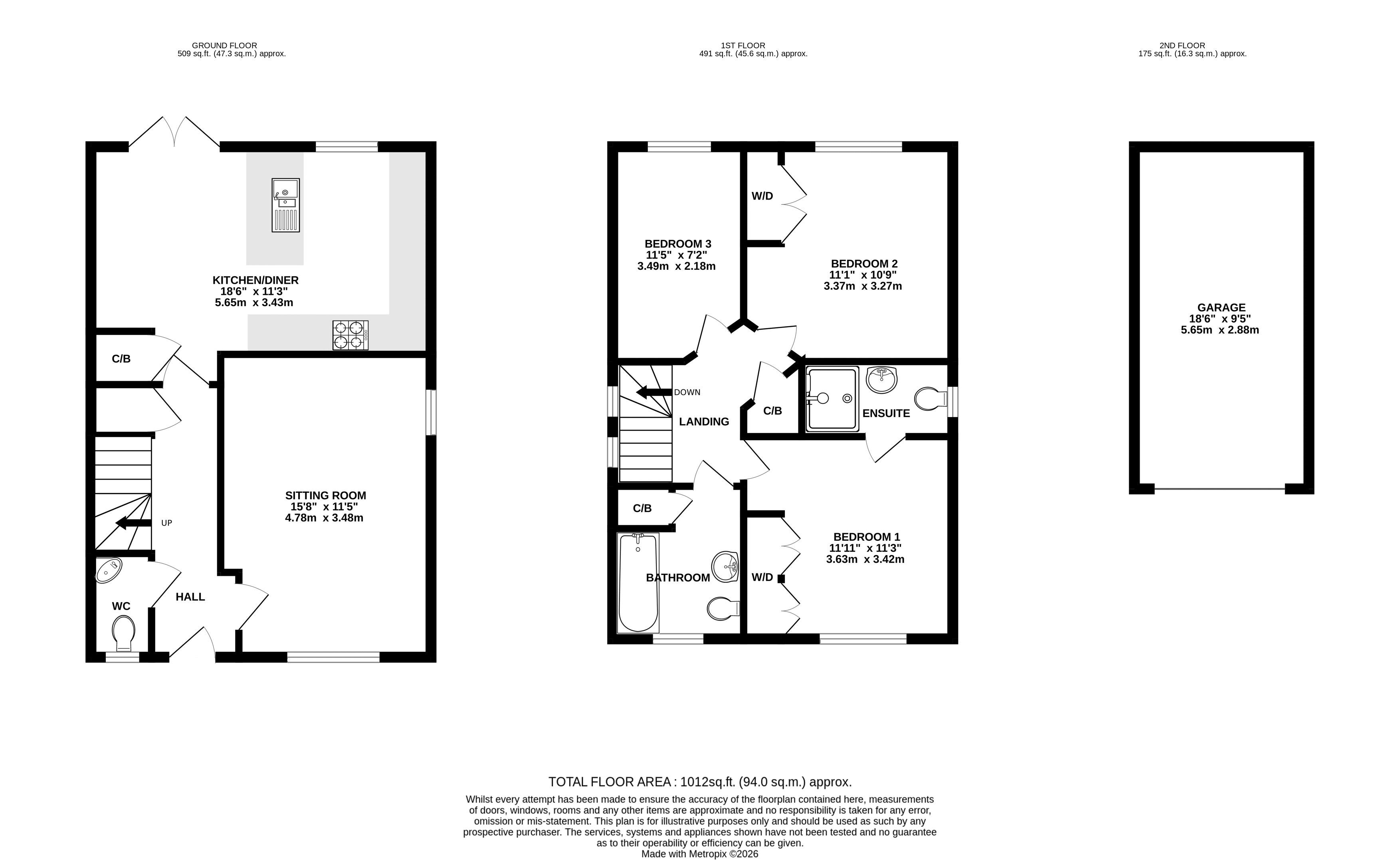 20, Schofield Close, Taunton floorplan