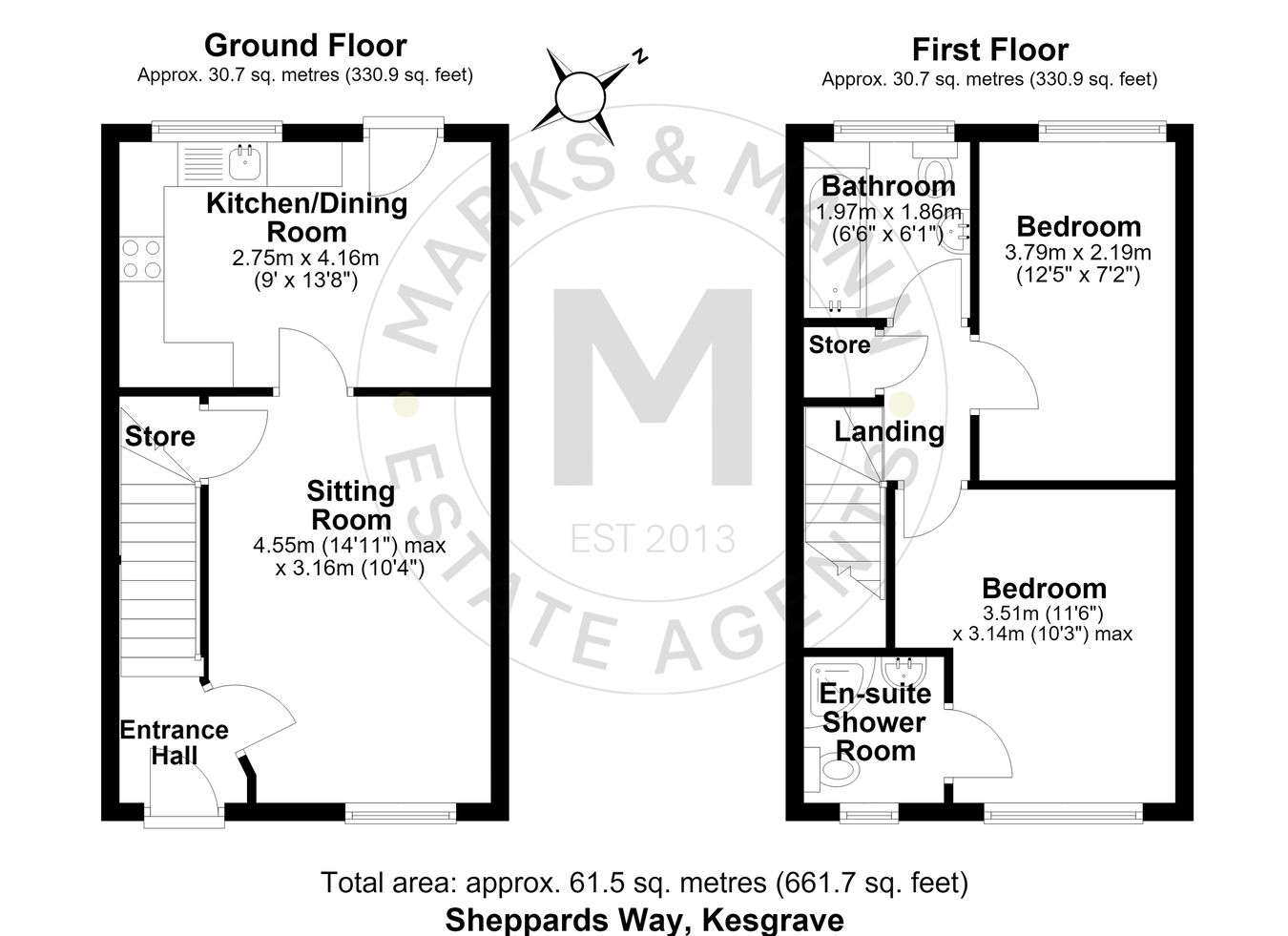 18, Sheppards Way, Kesgrave floorplan