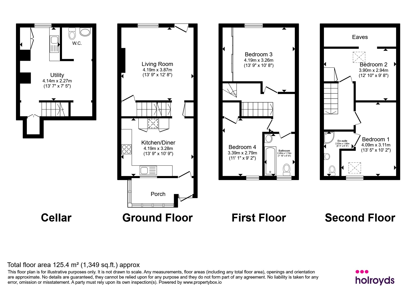 100, Parkwood Street, Keighley floorplan