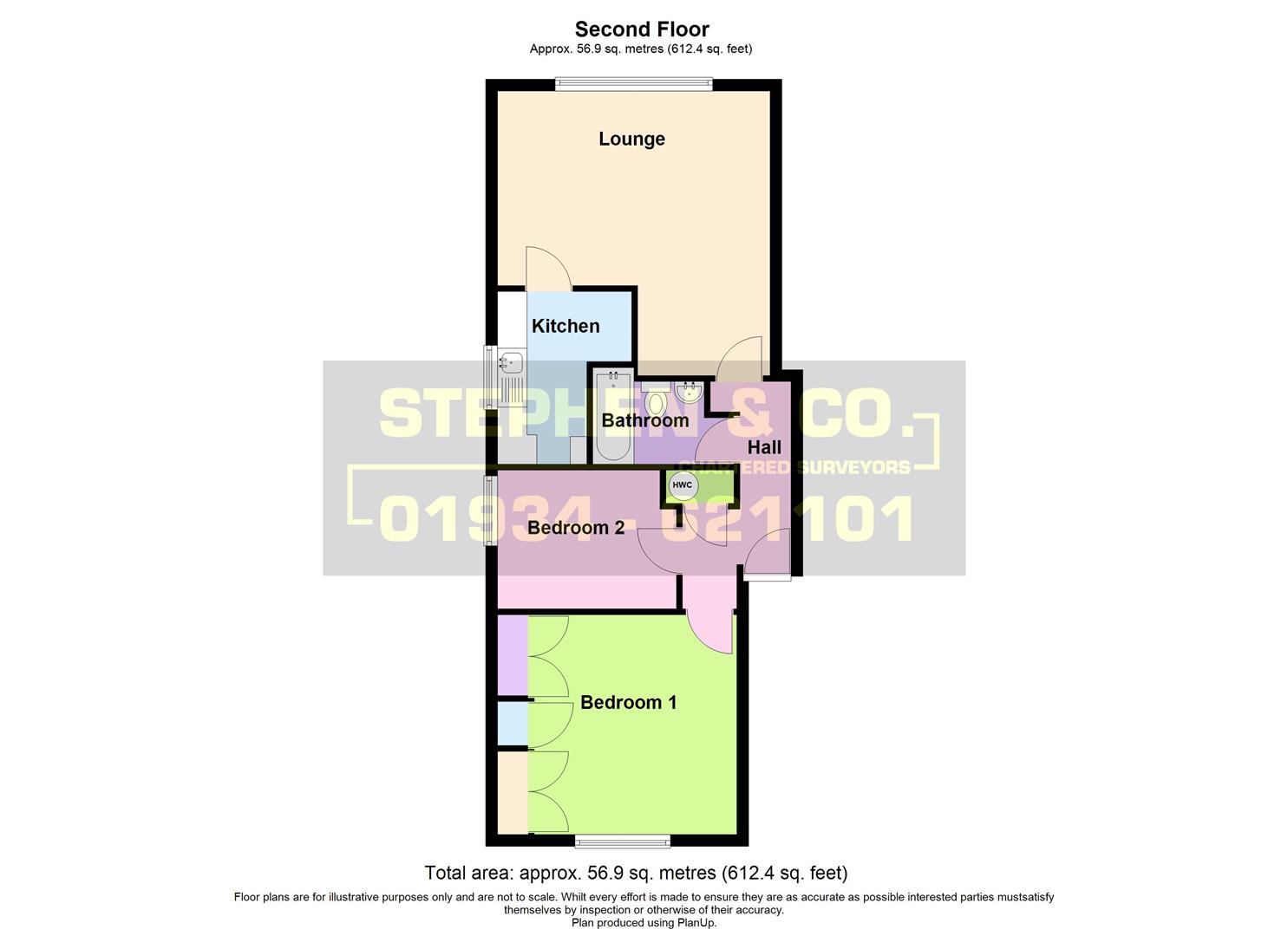 Flat 13, Lansdown Court, 20, Trewartha Park, Weston-Super-Mare floorplan