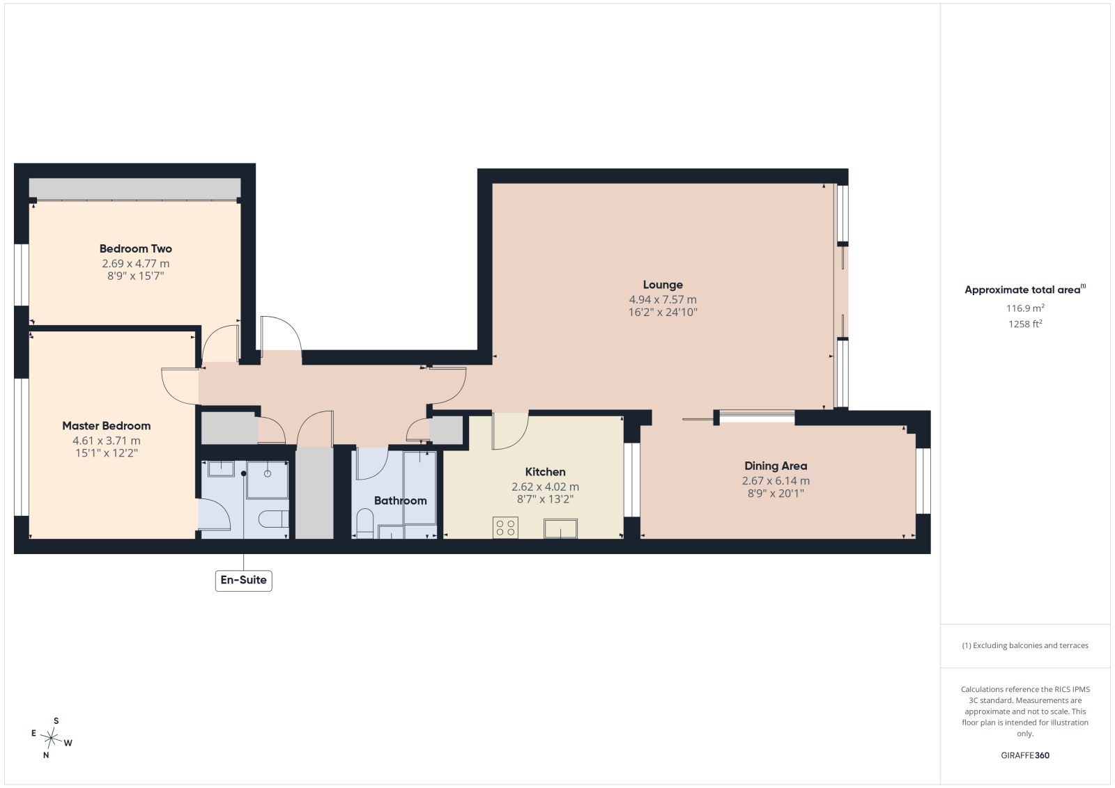Flat 6 Quay House, Shore Road, Warsash floorplan