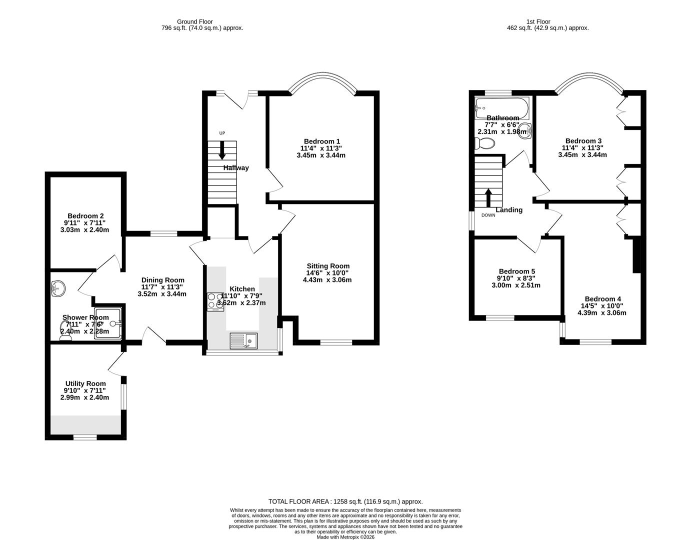 125, Heslington Lane, York floorplan