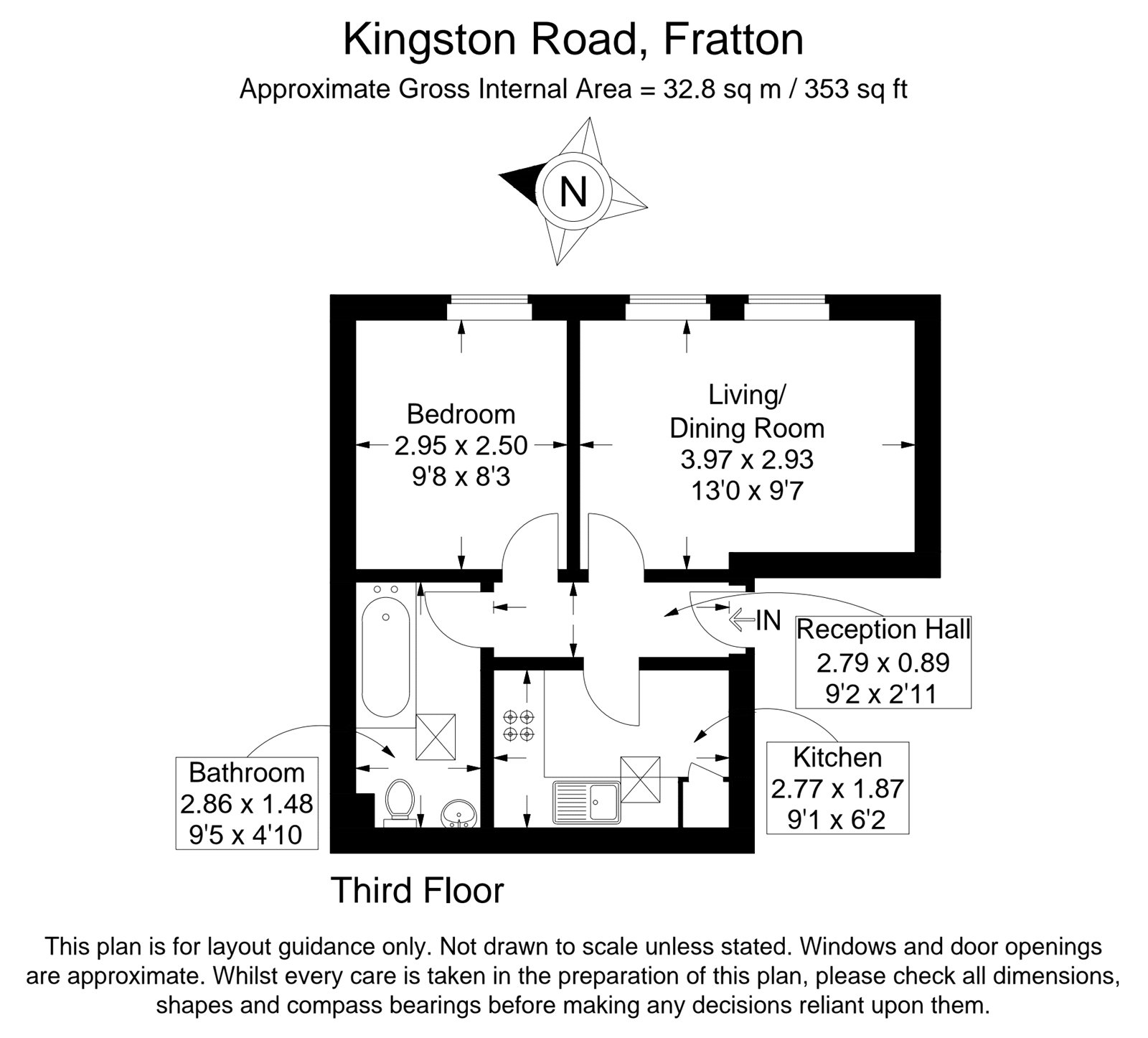 Flat 5, 73, Kingston Road, Portsmouth floorplan