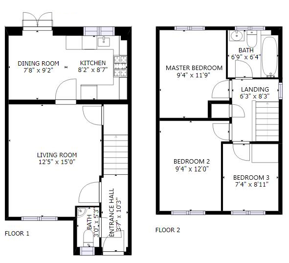 54, Bryn Meurig, Llanharry floorplan
