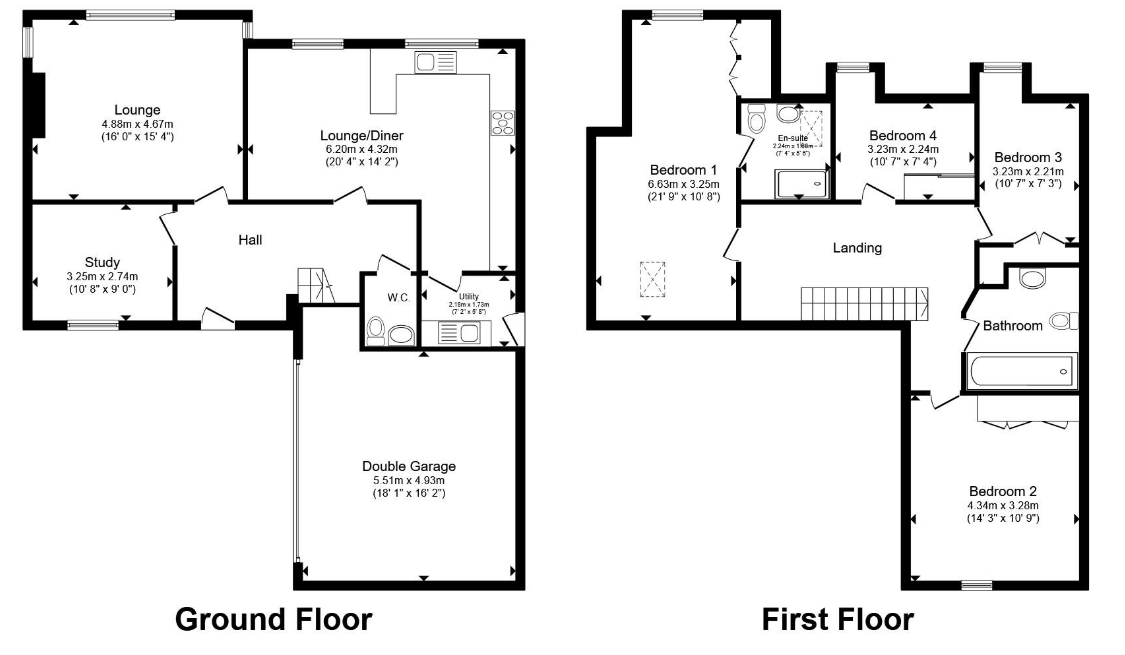 4, Swallowfields, Chester floorplan