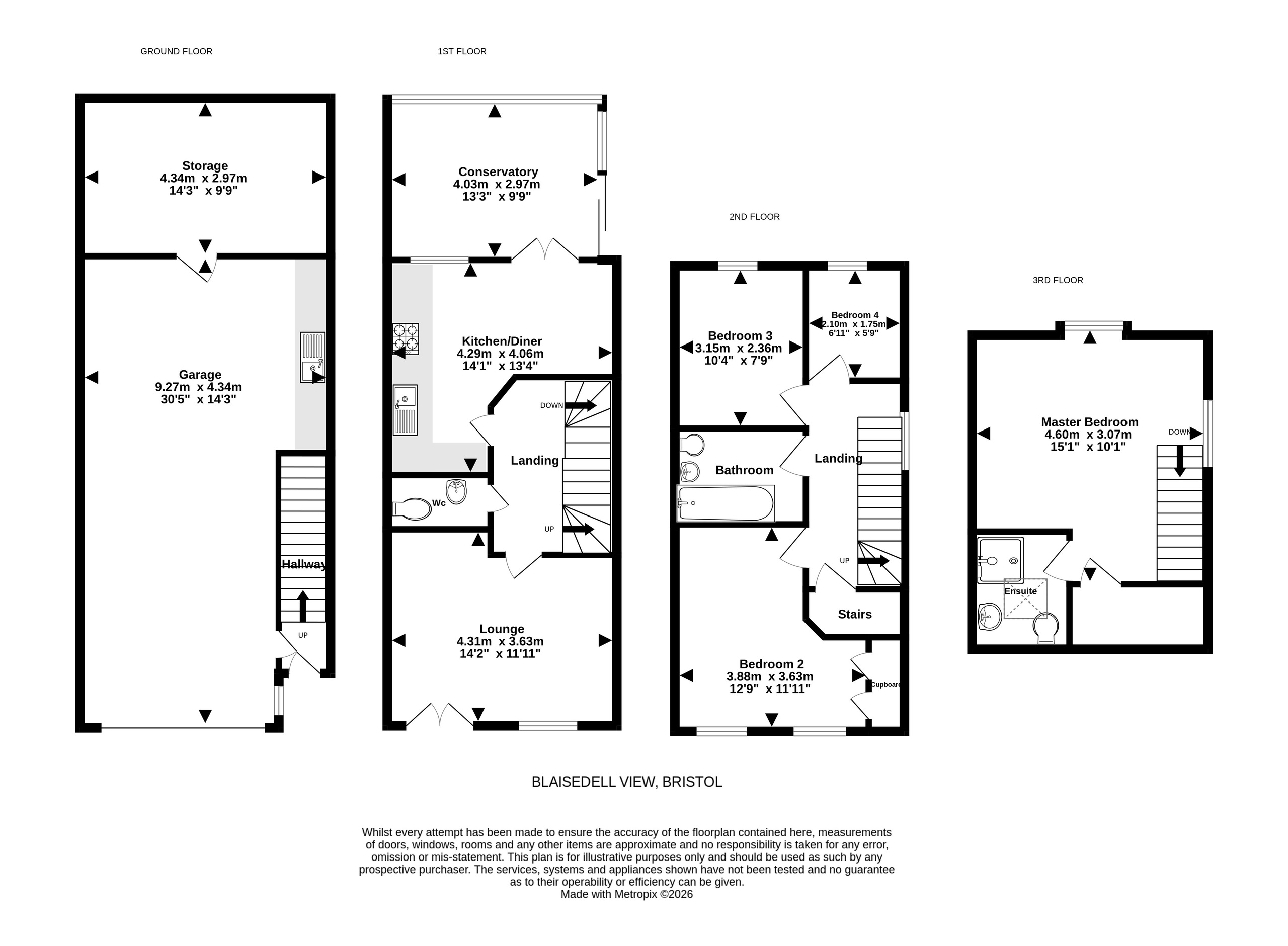 19 Blaisedell View, Bristol floorplan