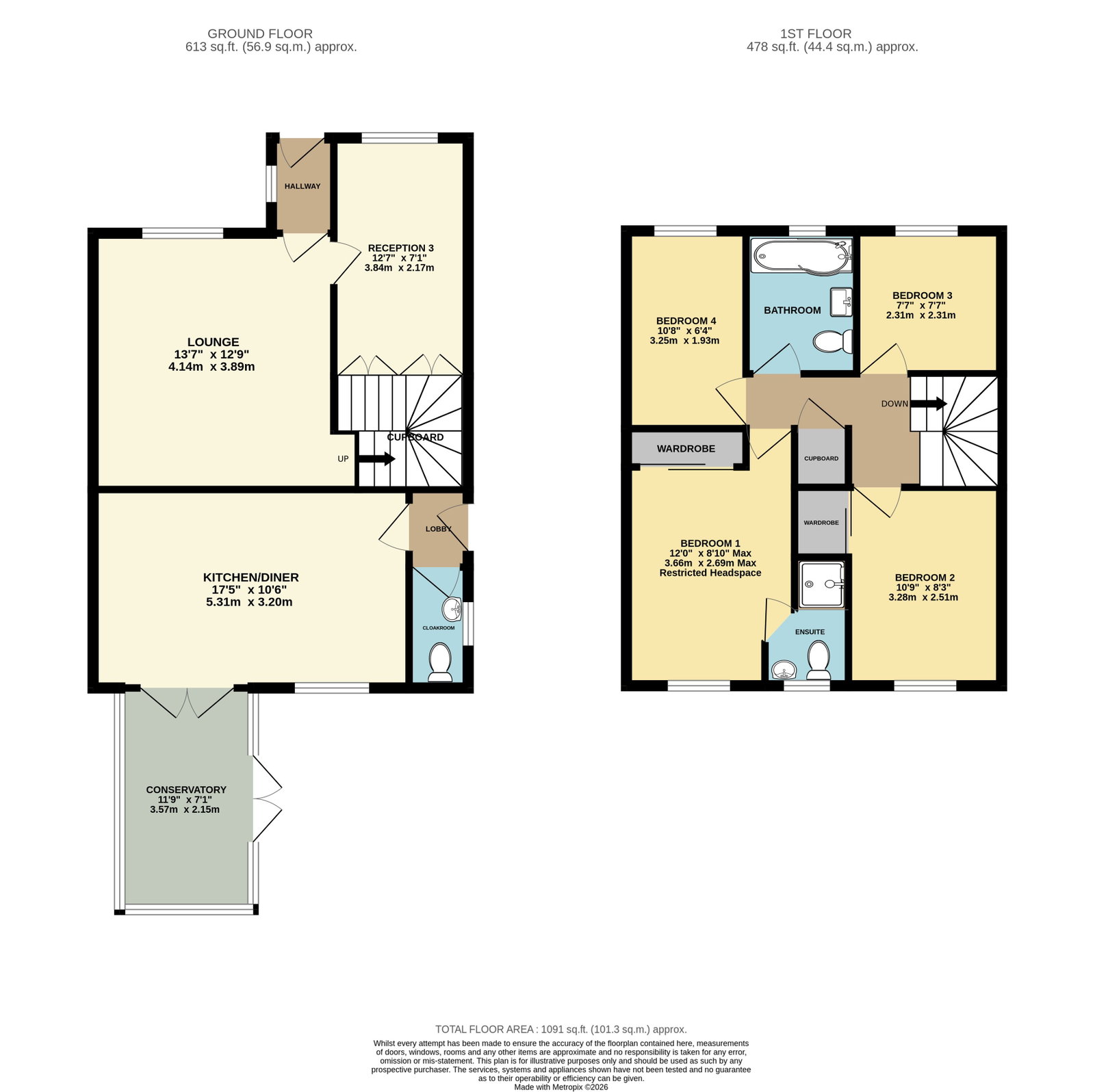 220, Great Meadow Road, Bristol floorplan
