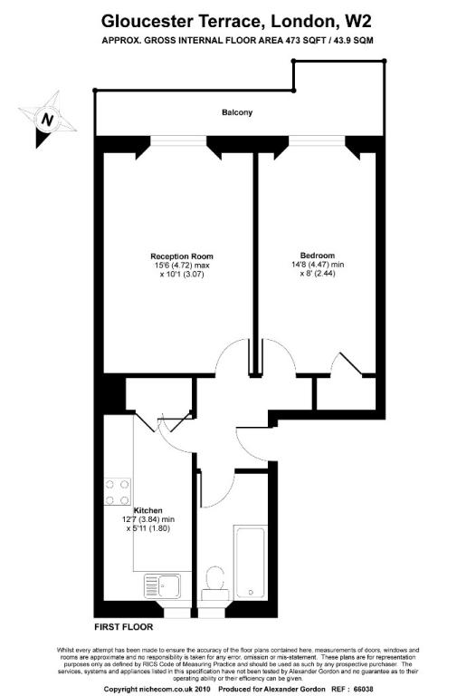 1 Bedrooms Flat to rent in Gloucester Terrace, Bayswater, London W2