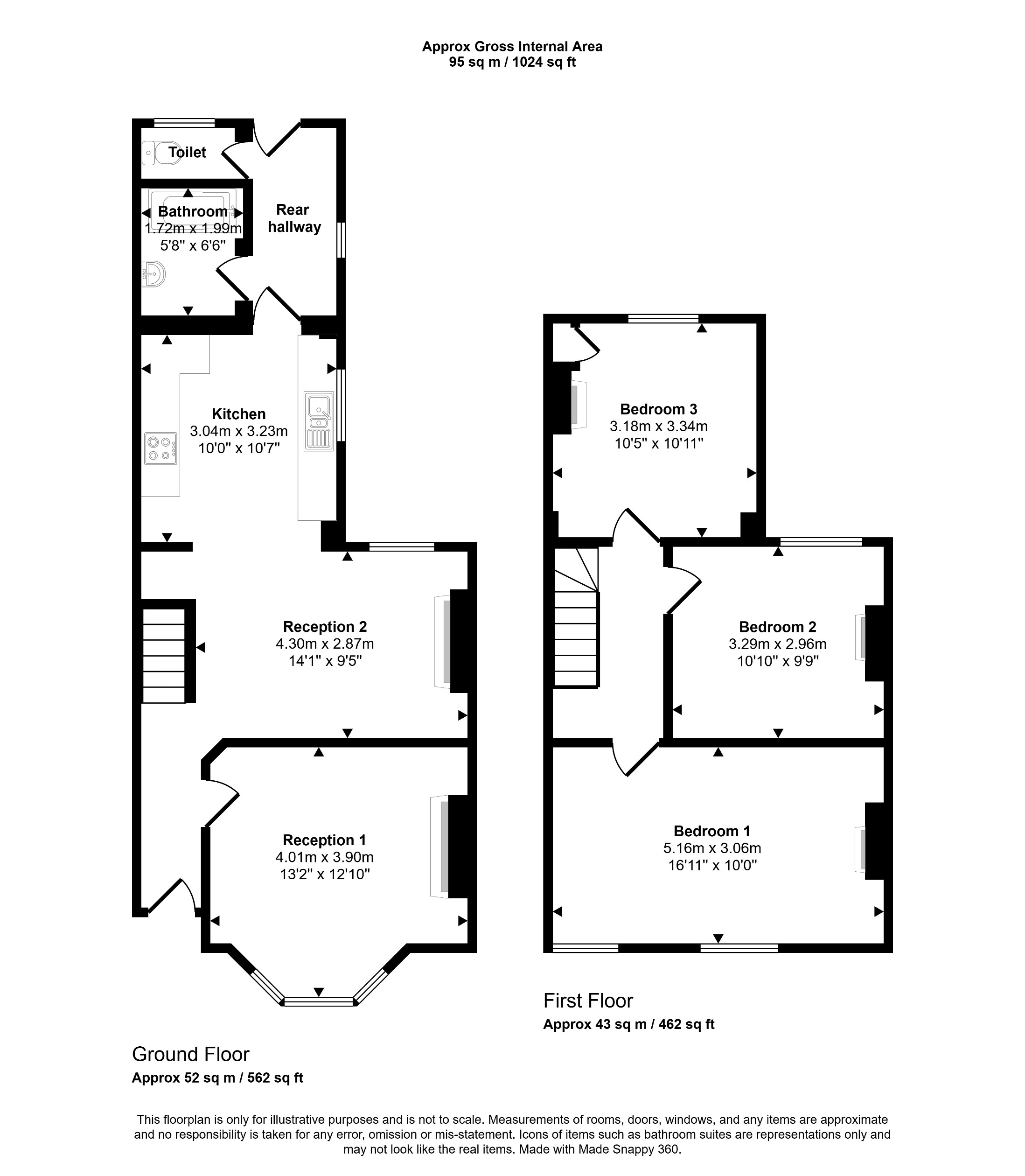 6, Central Houses, Caerphilly floorplan