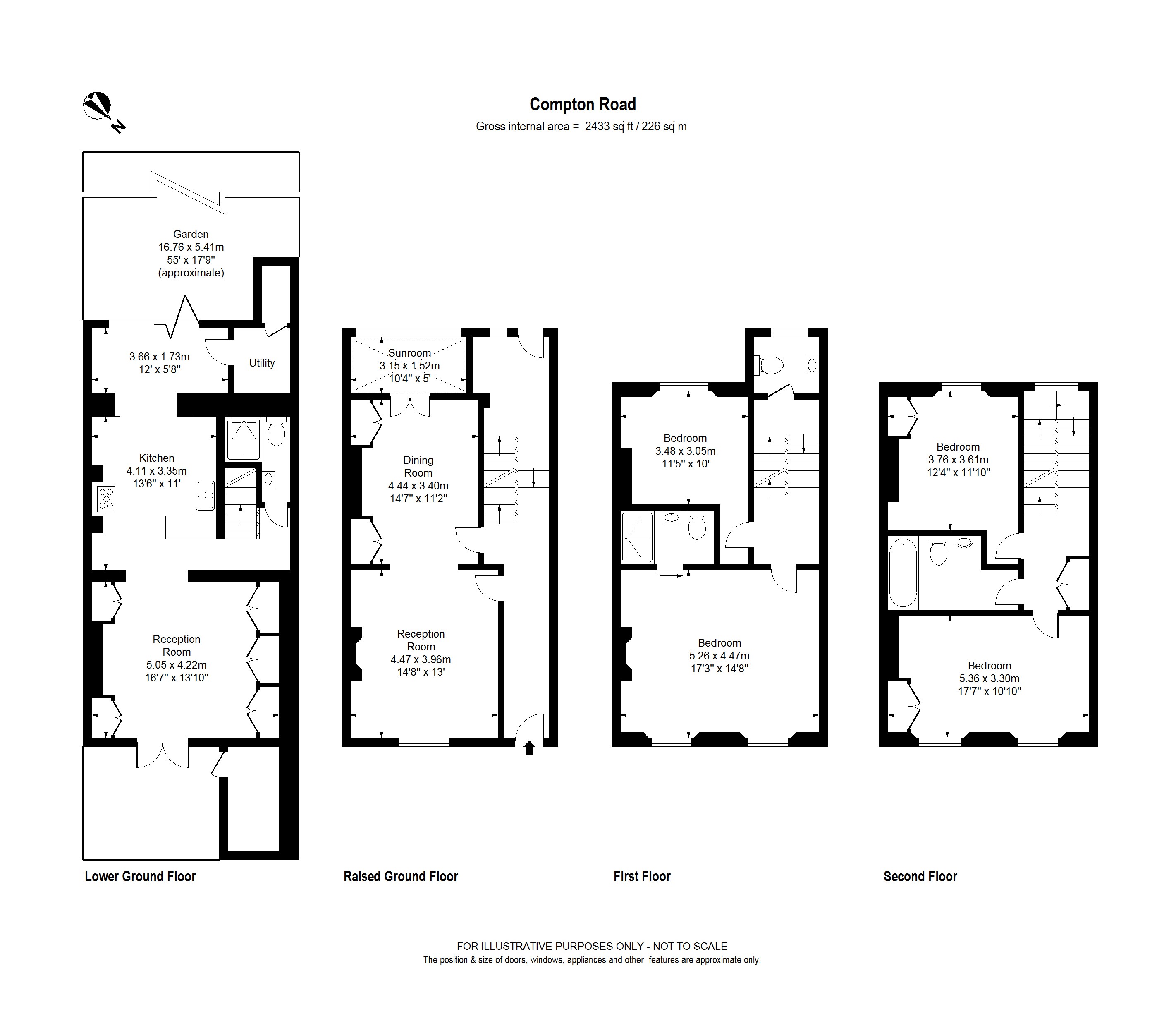 51, Compton Road, London floorplan