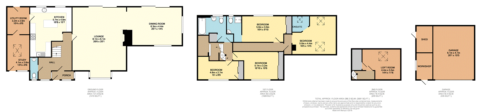 4 Bedrooms Detached house for sale in Smallfield Road, Horley RH6