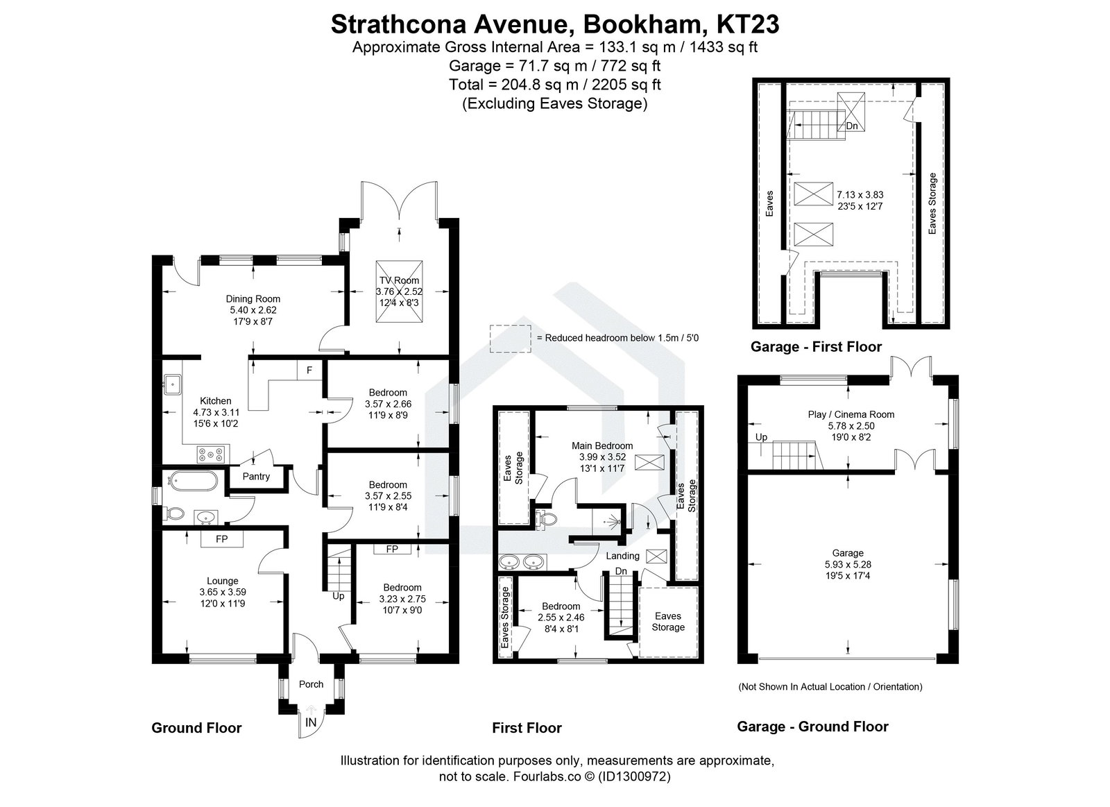 2, Strathcona Avenue, Leatherhead floorplan