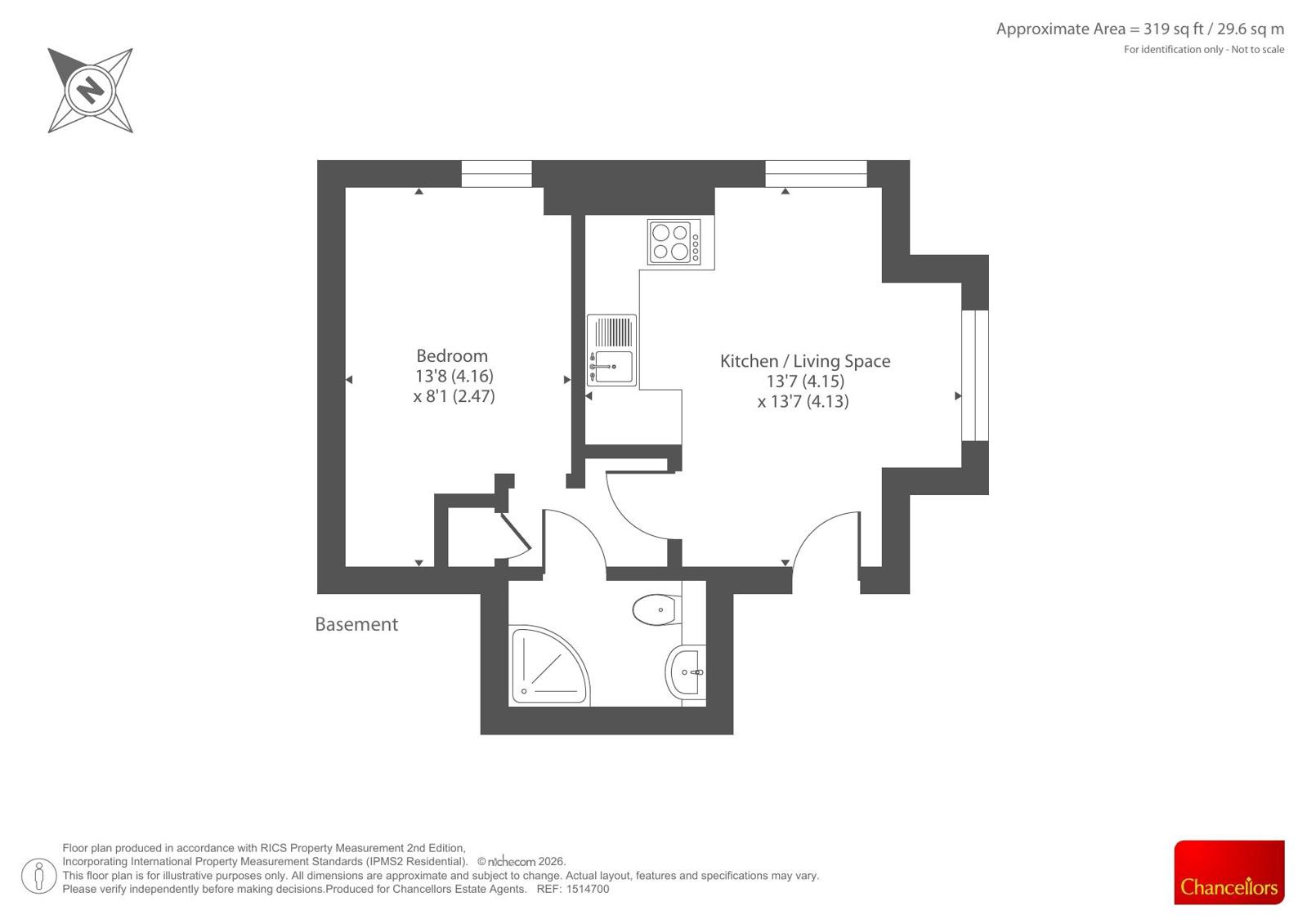 Flat 2 Bayman Manor,, Lye Green Road, Chesham floorplan