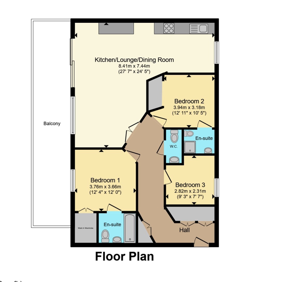 Apartment 423 Islington Gates, 110, Newhall Street, West Midlands floorplan