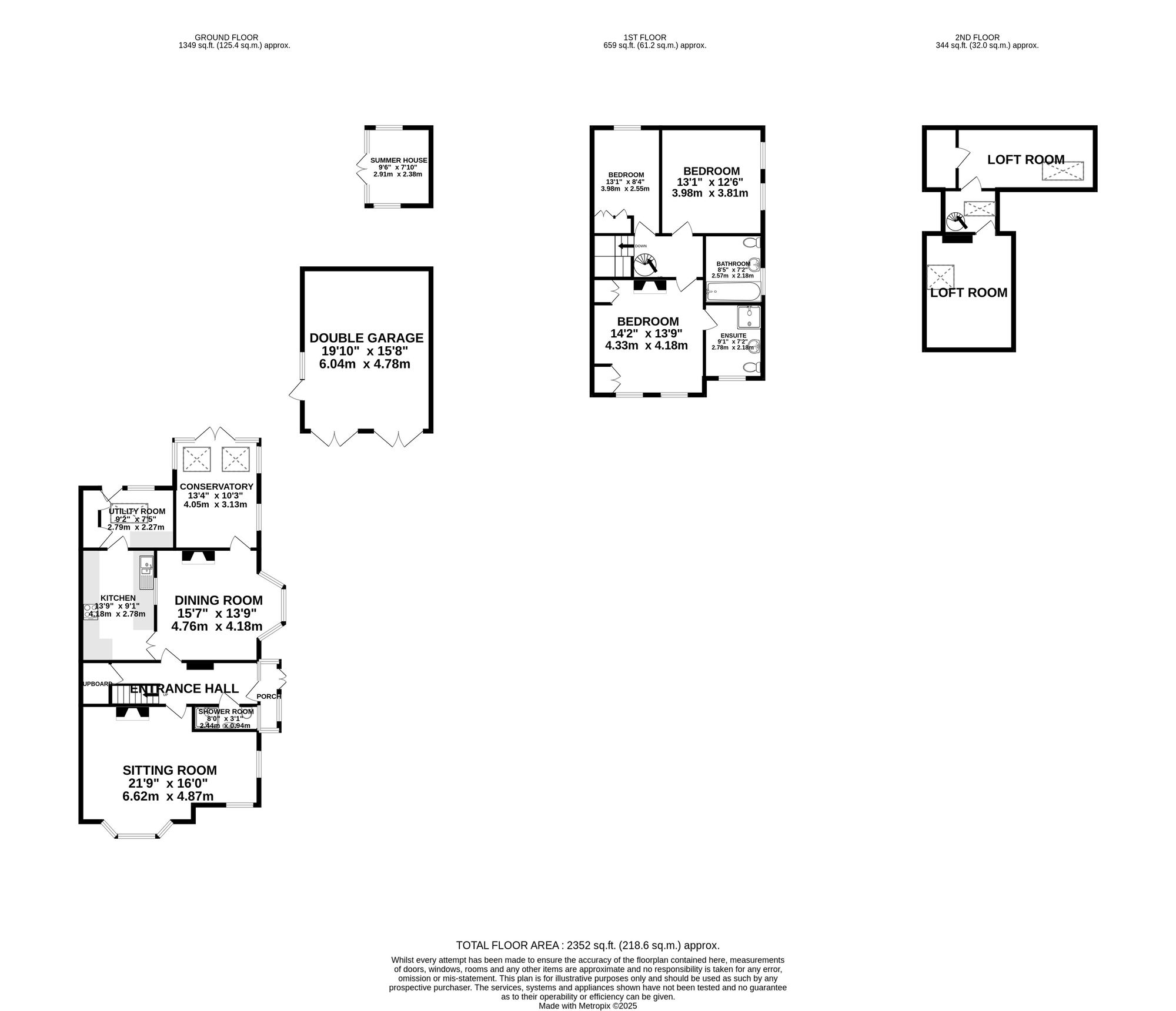Allington Villa, Lingfield floorplan