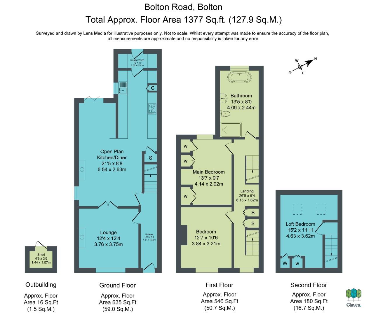293, Bolton Road, Bolton floorplan
