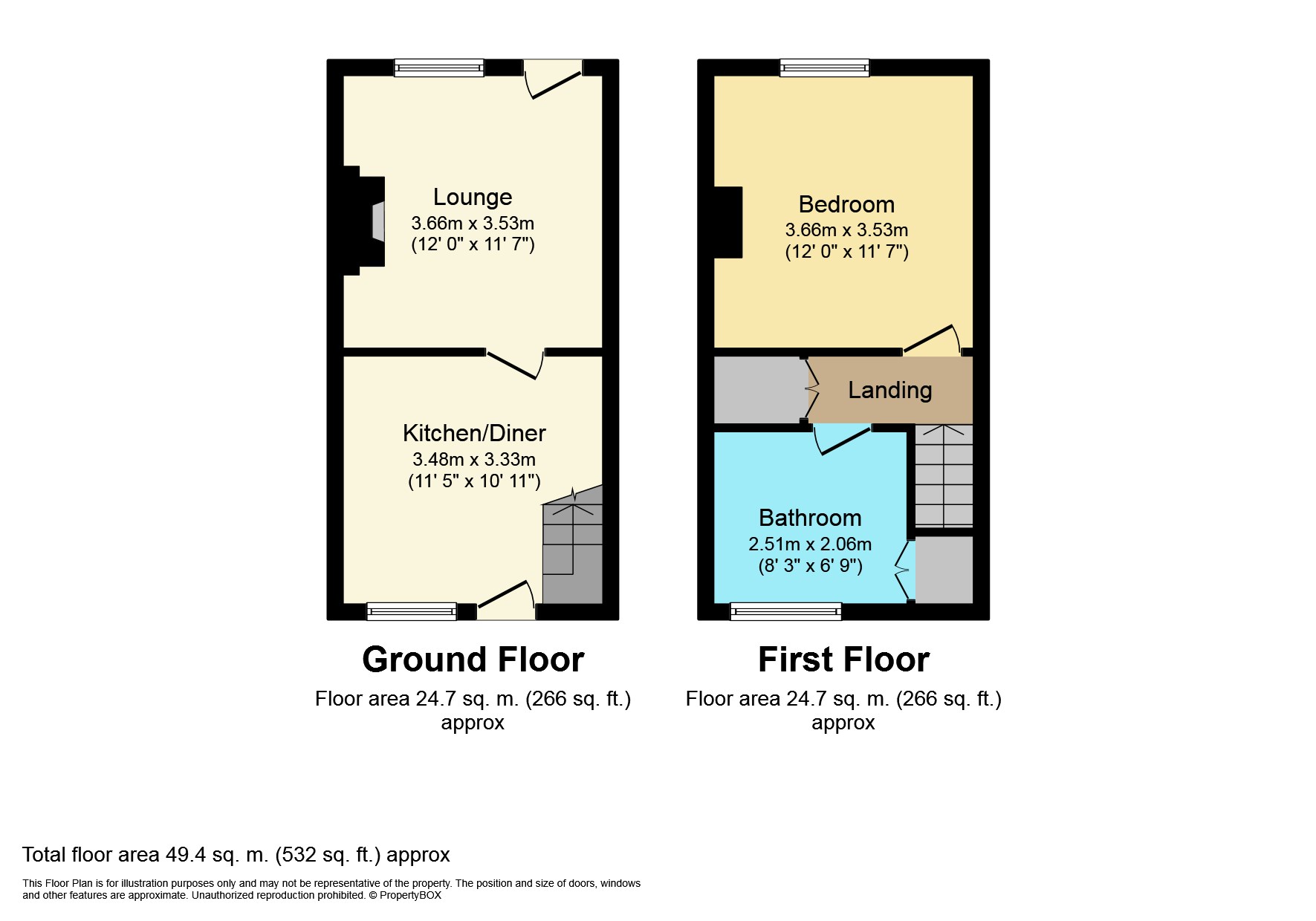 Holbrook Road, Belper DE56, 1 bedroom terraced house for sale