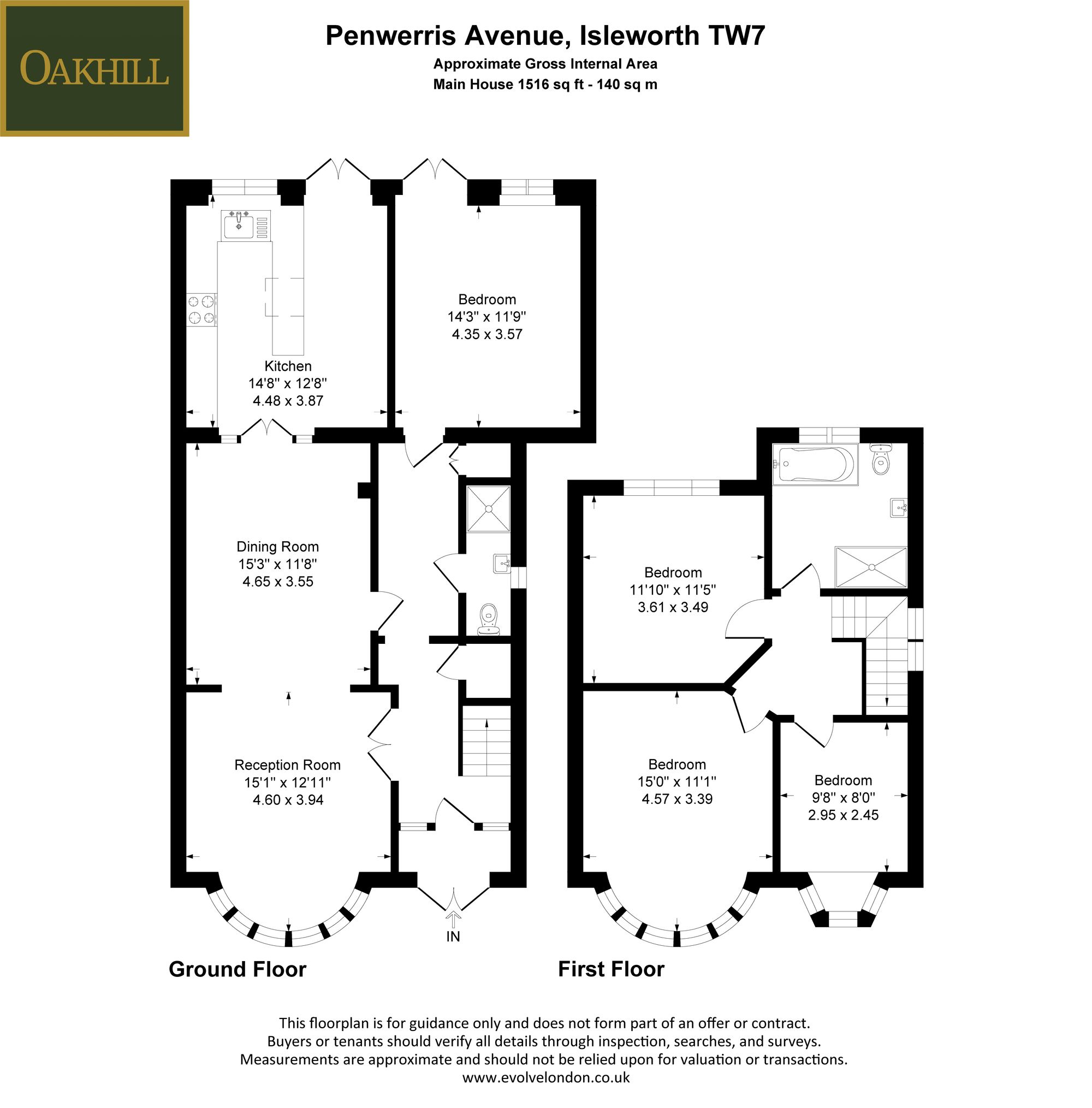 2 Penwerris Avenue, Isleworth floorplan