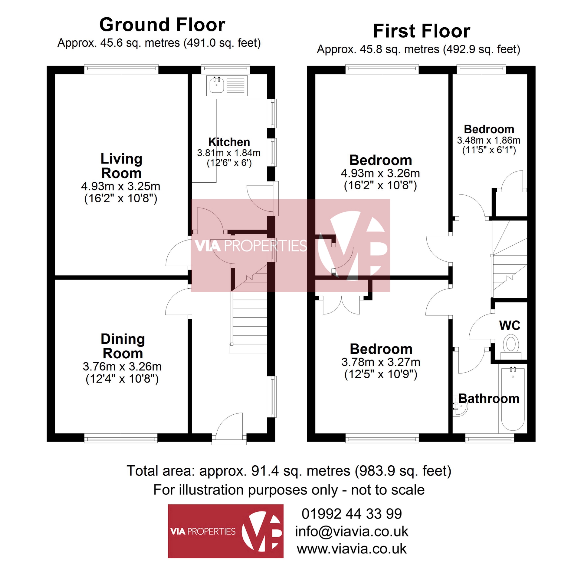 129, High Road, Broxbourne floorplan